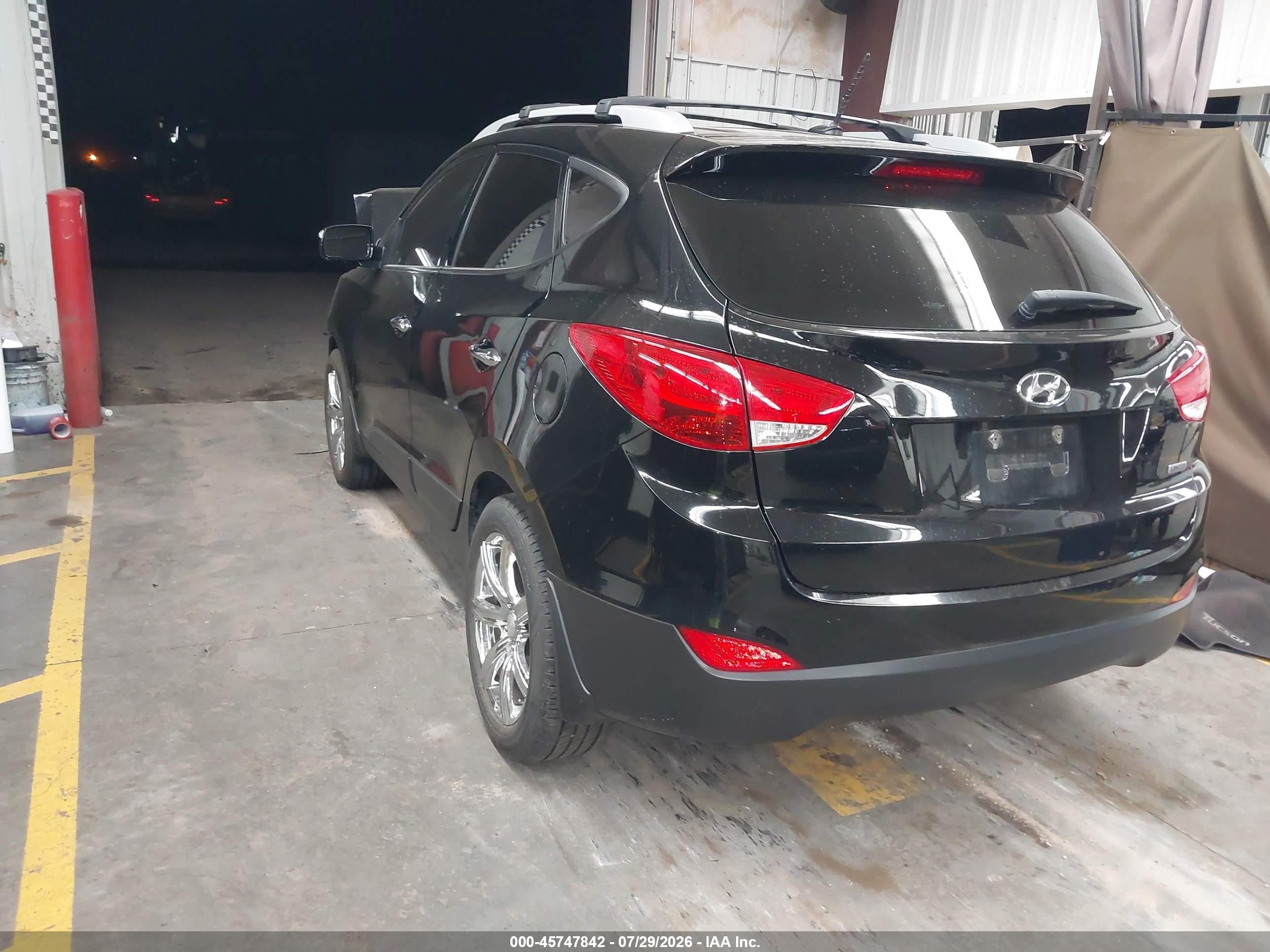 2012 Hyundai Tucson Limited Black vin: KM8JU3AC5CU524269