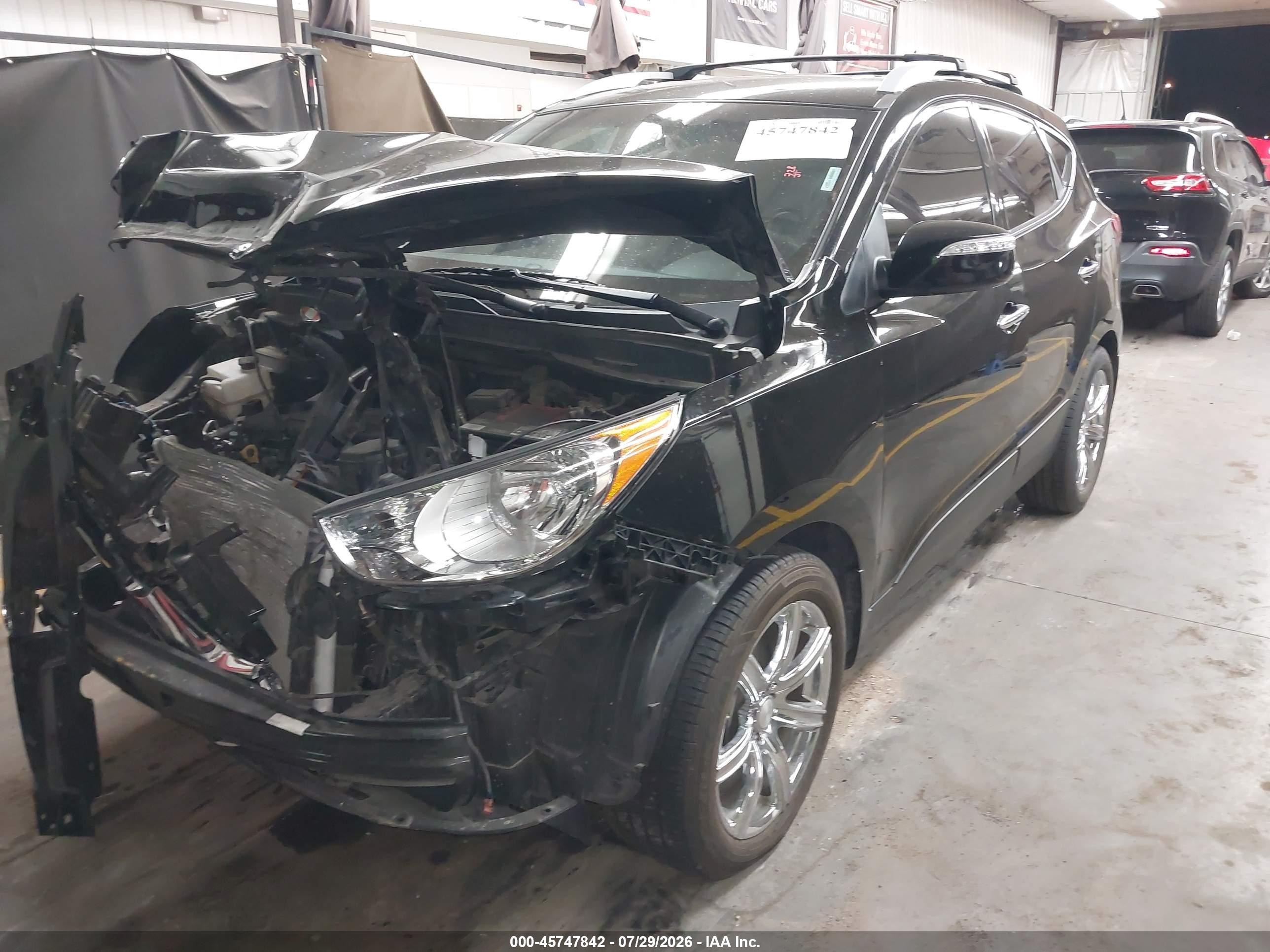 2012 Hyundai Tucson Limited Black vin: KM8JU3AC5CU524269