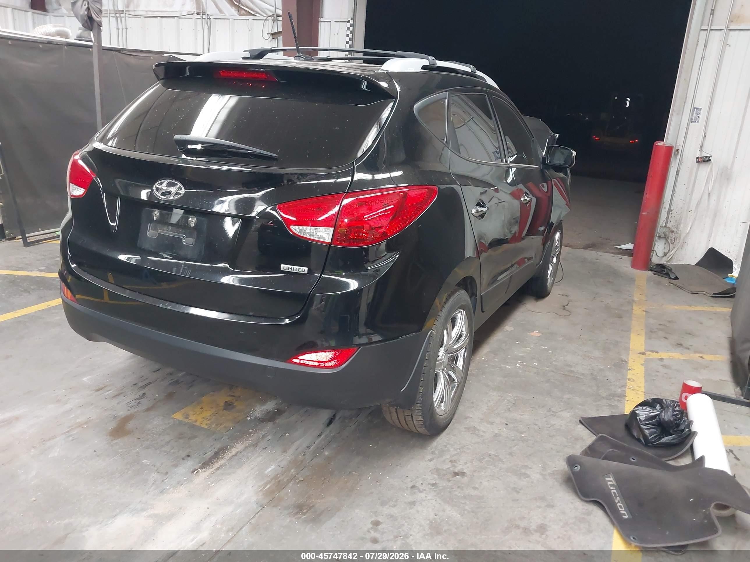 2012 Hyundai Tucson Limited Black vin: KM8JU3AC5CU524269