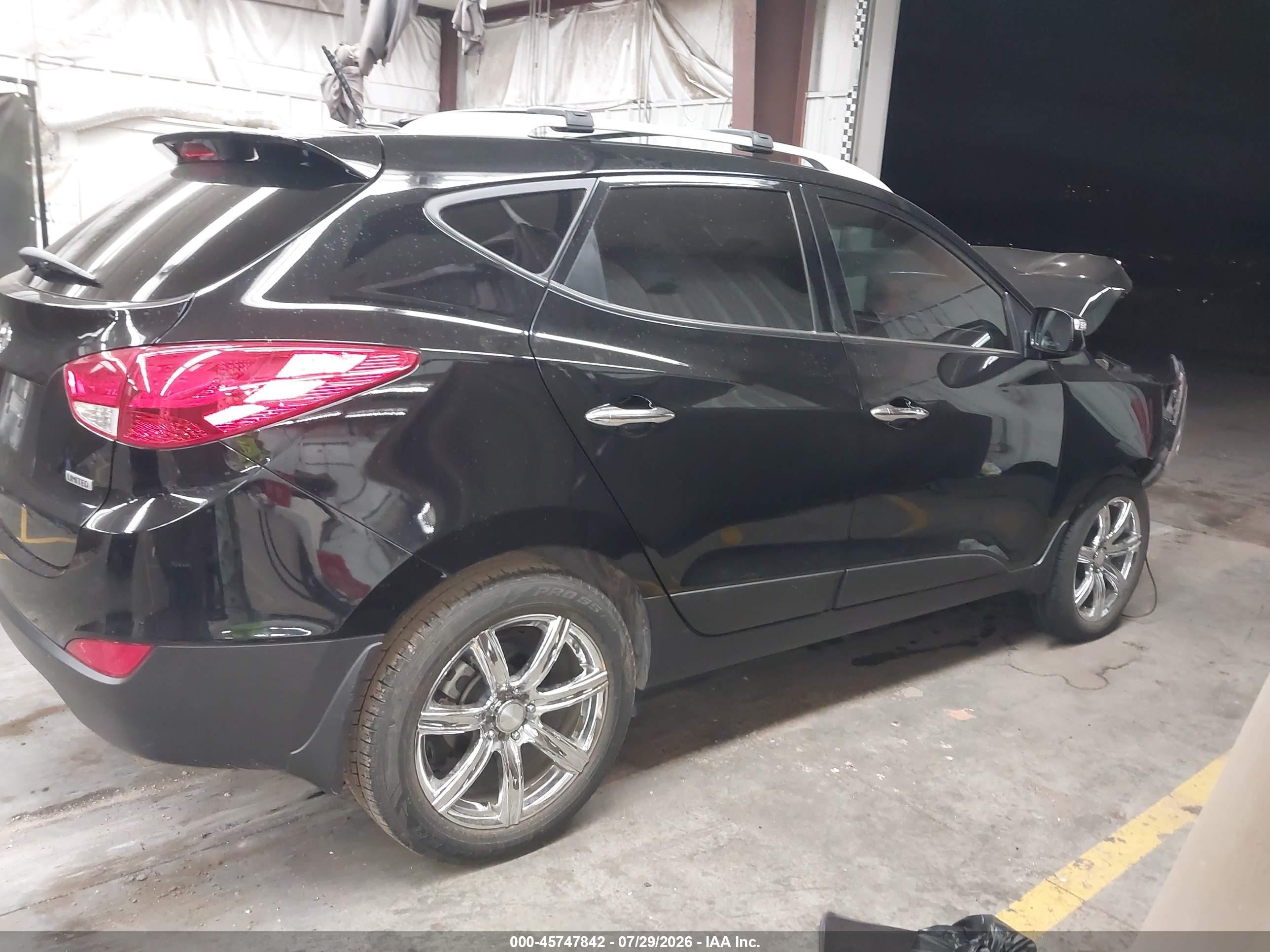 2012 Hyundai Tucson Limited Black vin: KM8JU3AC5CU524269