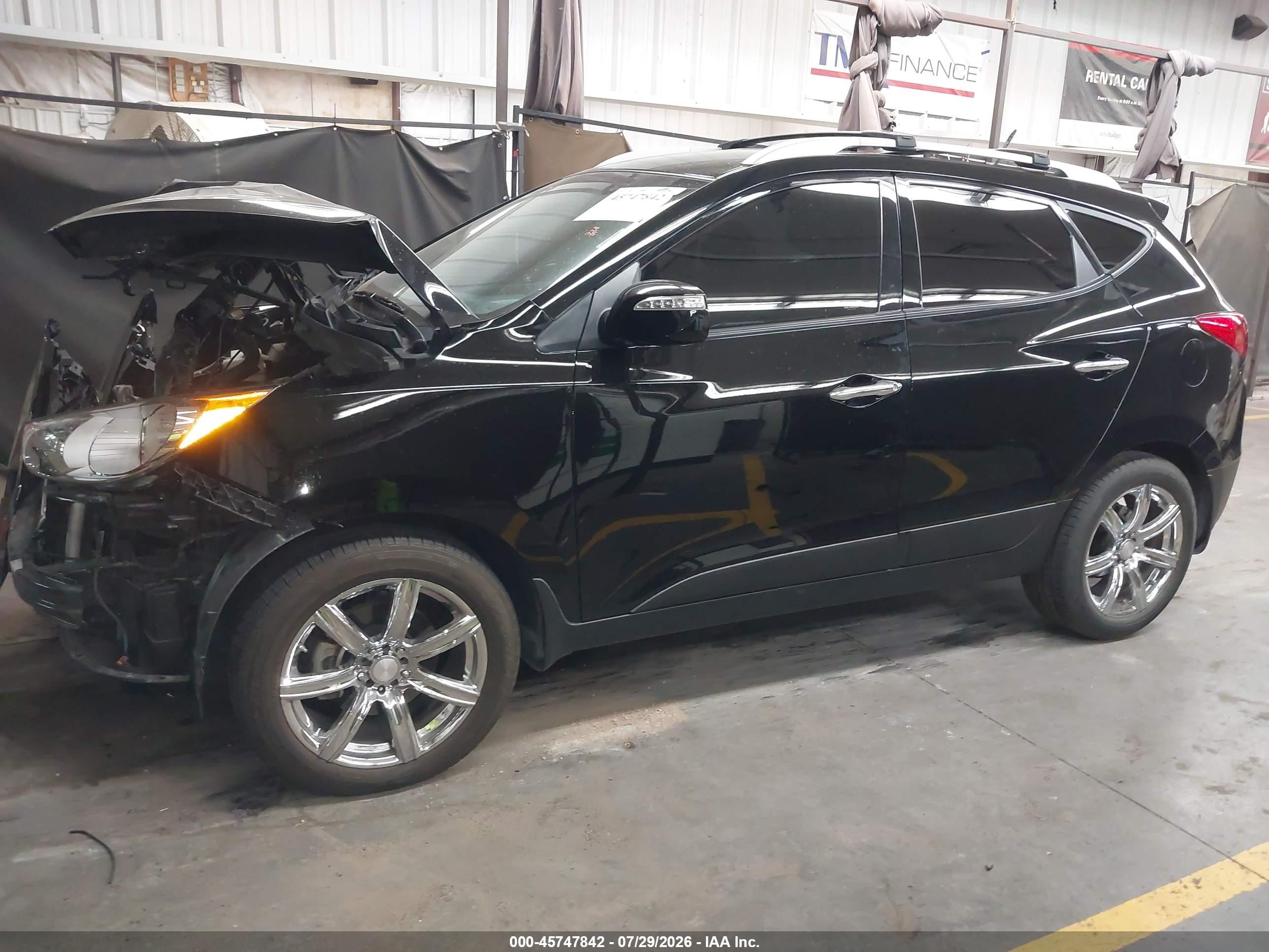 2012 Hyundai Tucson Limited Black vin: KM8JU3AC5CU524269