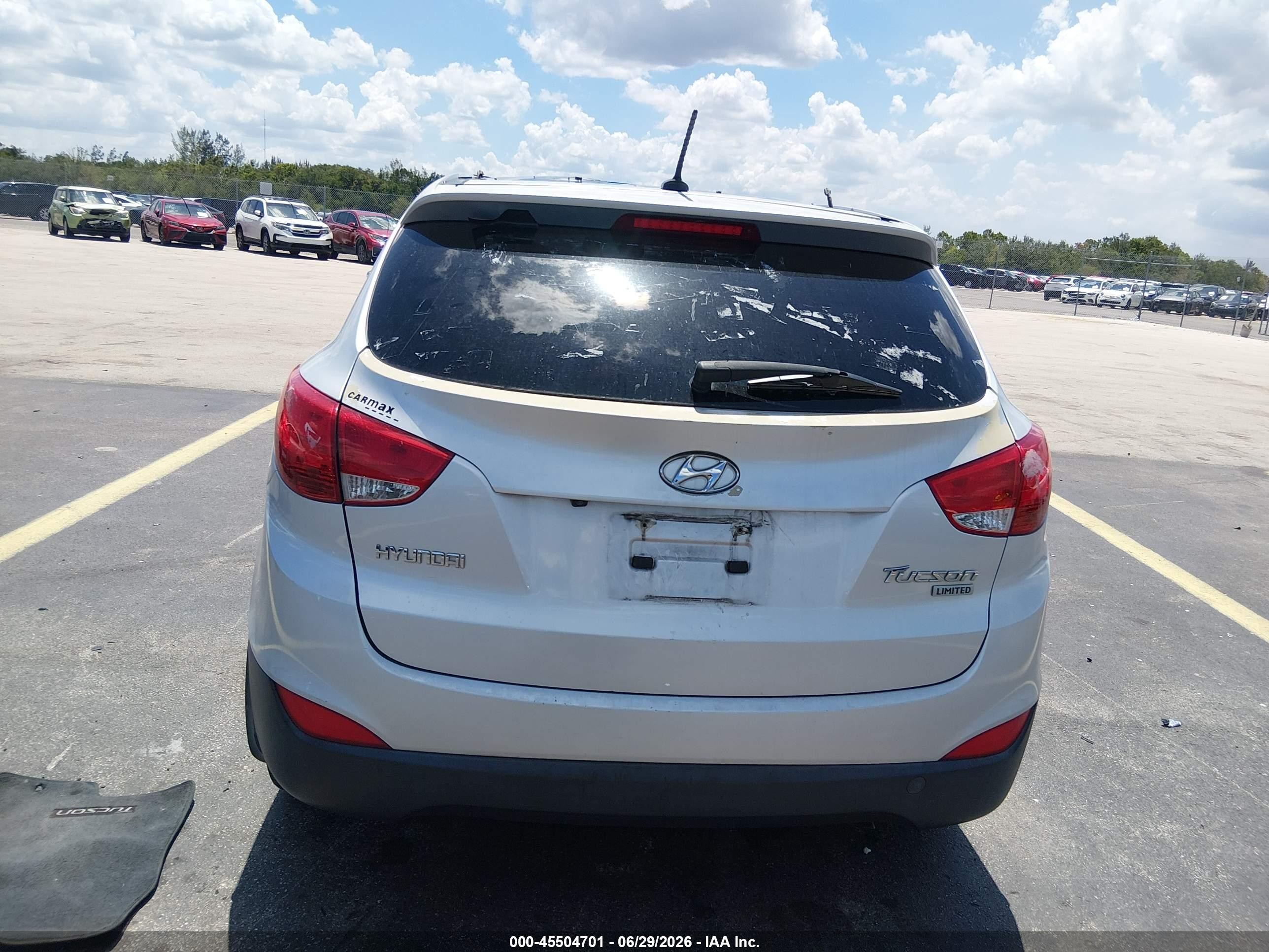 2013 Hyundai Tucson Limited Silver vin: KM8JU3AC5DU546922