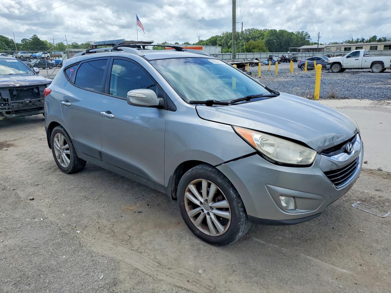 2013 Hyundai Tucson Limited Gray vin: KM8JU3AC5DU550162