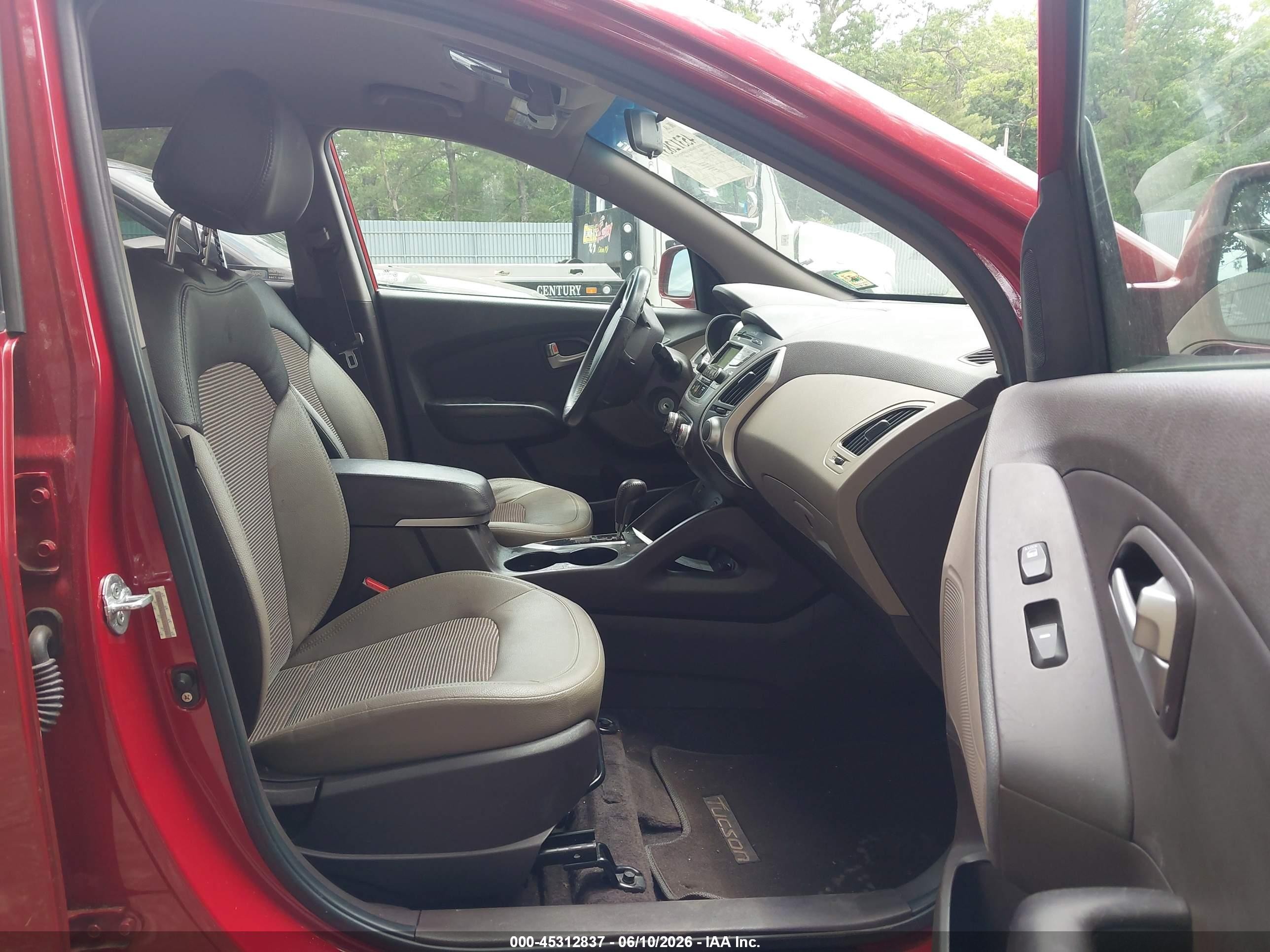 2013 Hyundai Tucson Gls Red vin: KM8JU3AC5DU550288