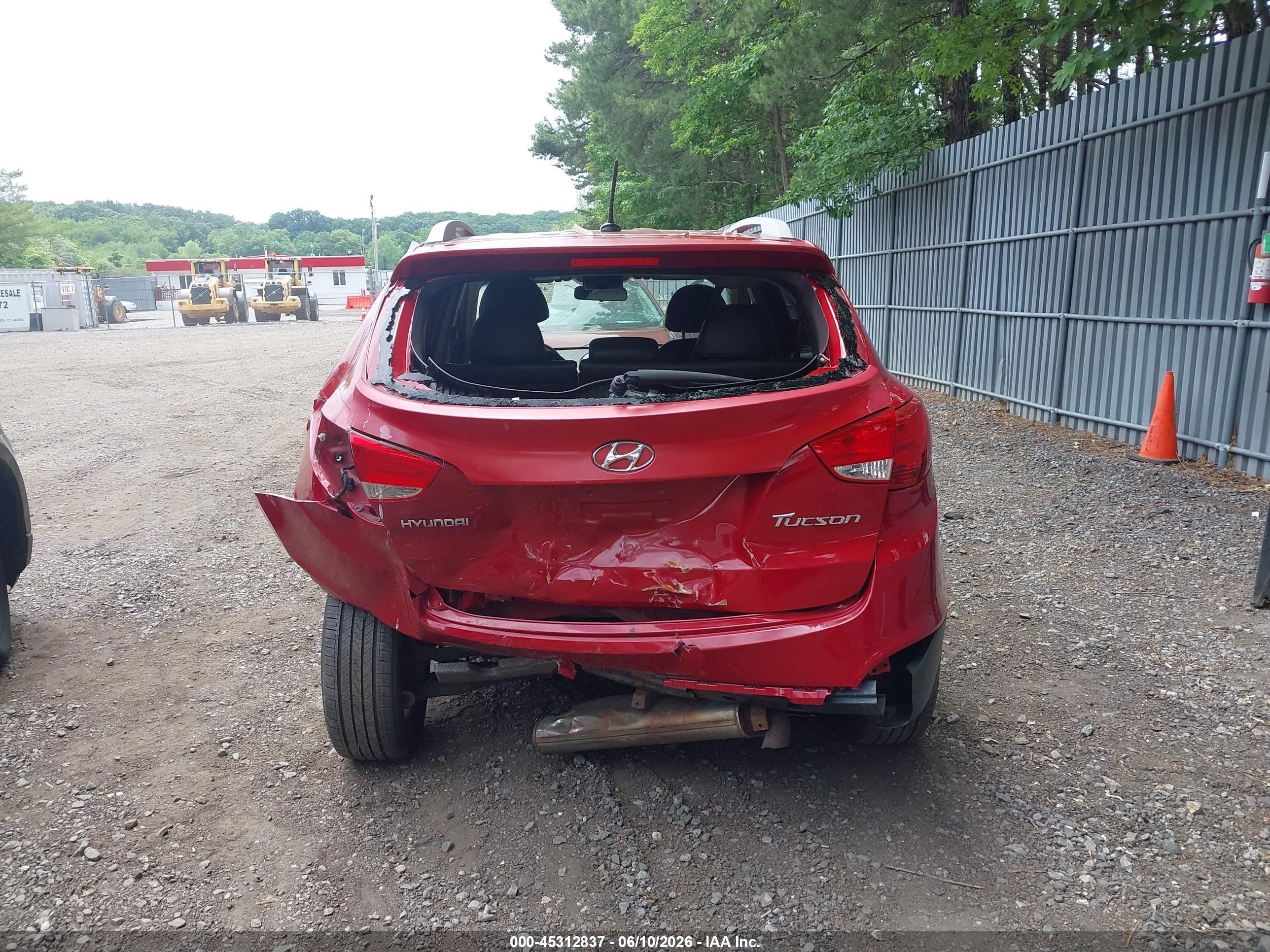 2013 Hyundai Tucson Gls Red vin: KM8JU3AC5DU550288