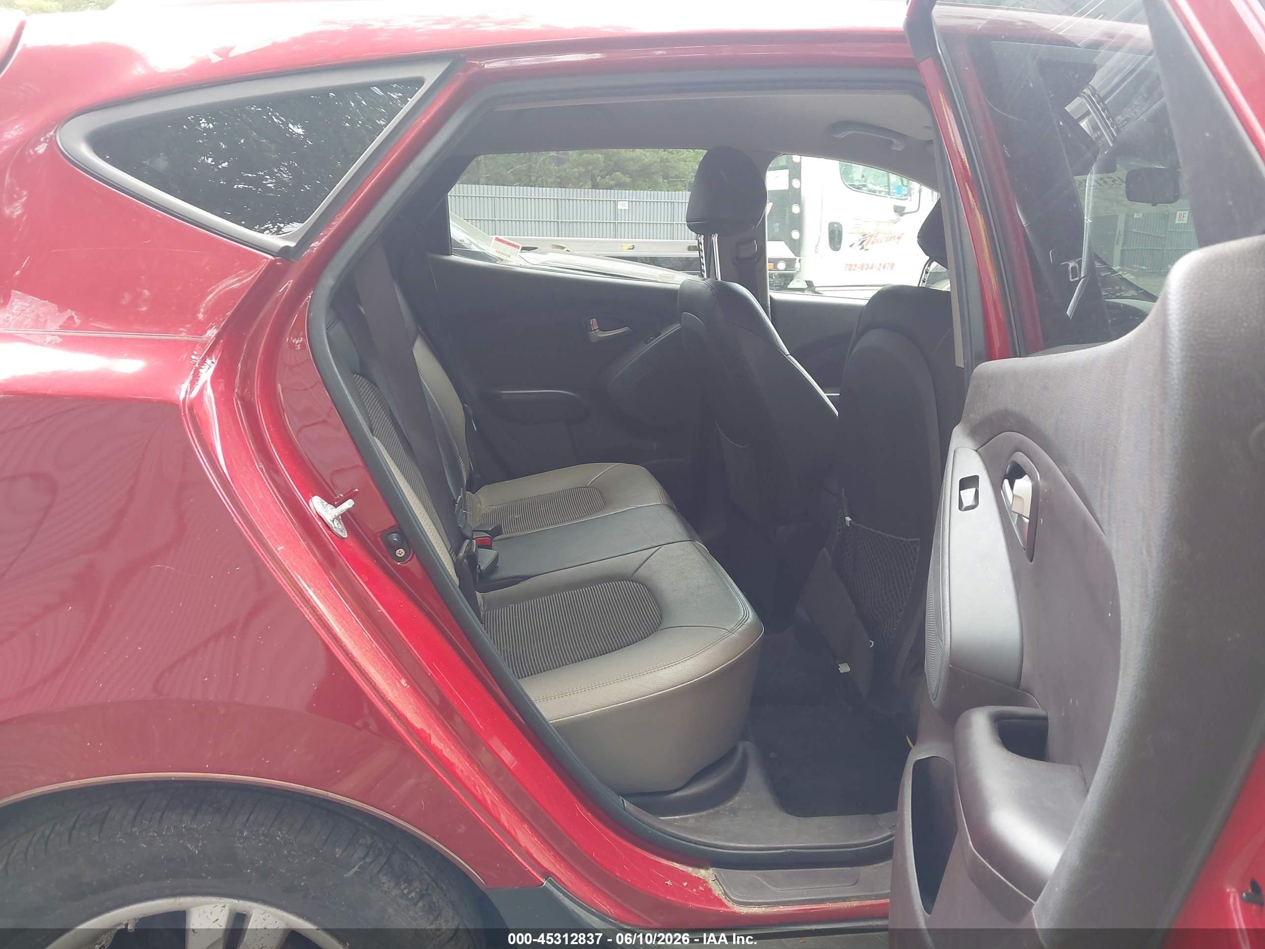 2013 Hyundai Tucson Gls Red vin: KM8JU3AC5DU550288