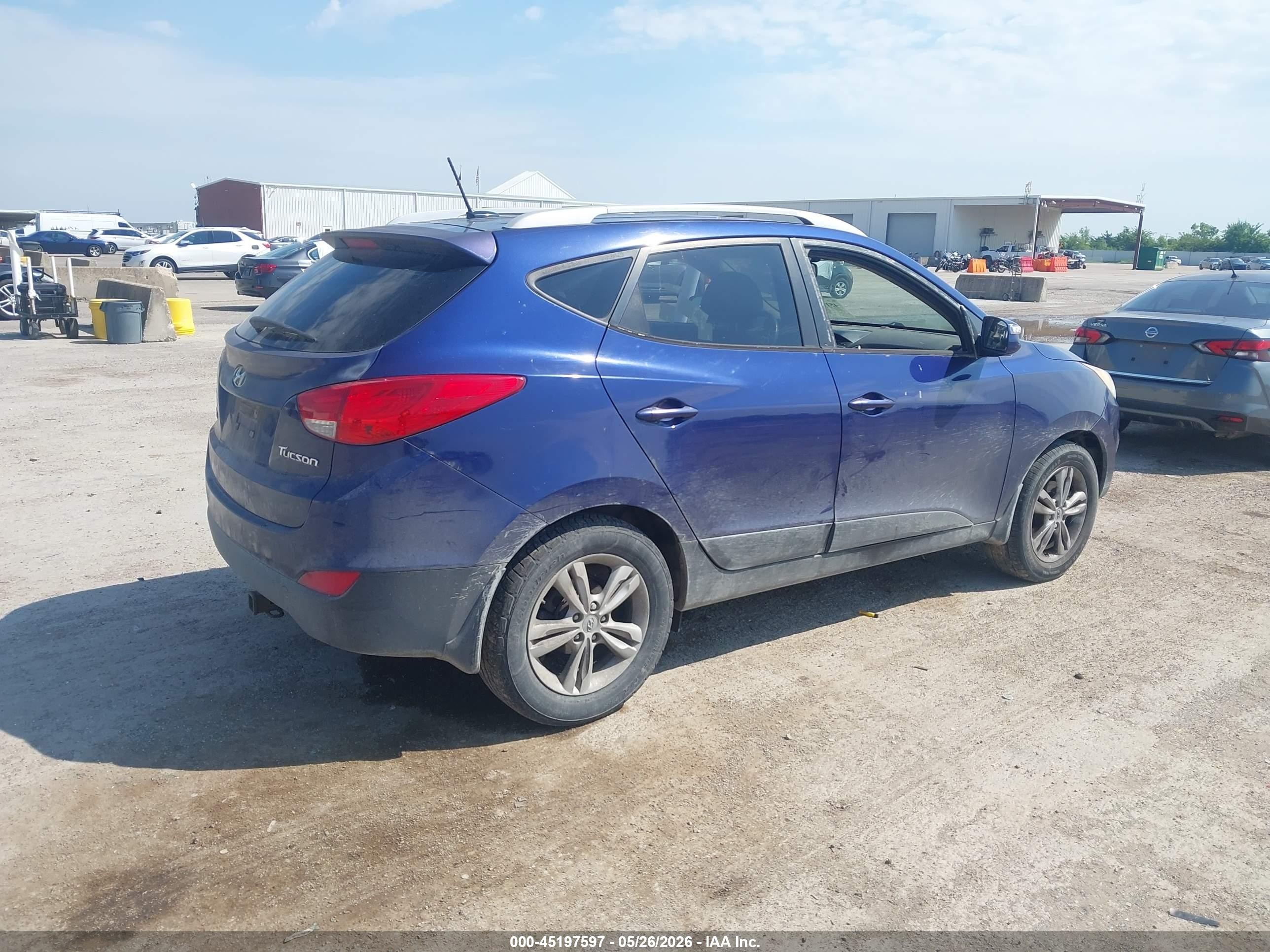 2013 Hyundai Tucson Gls Blue vin: KM8JU3AC5DU562571