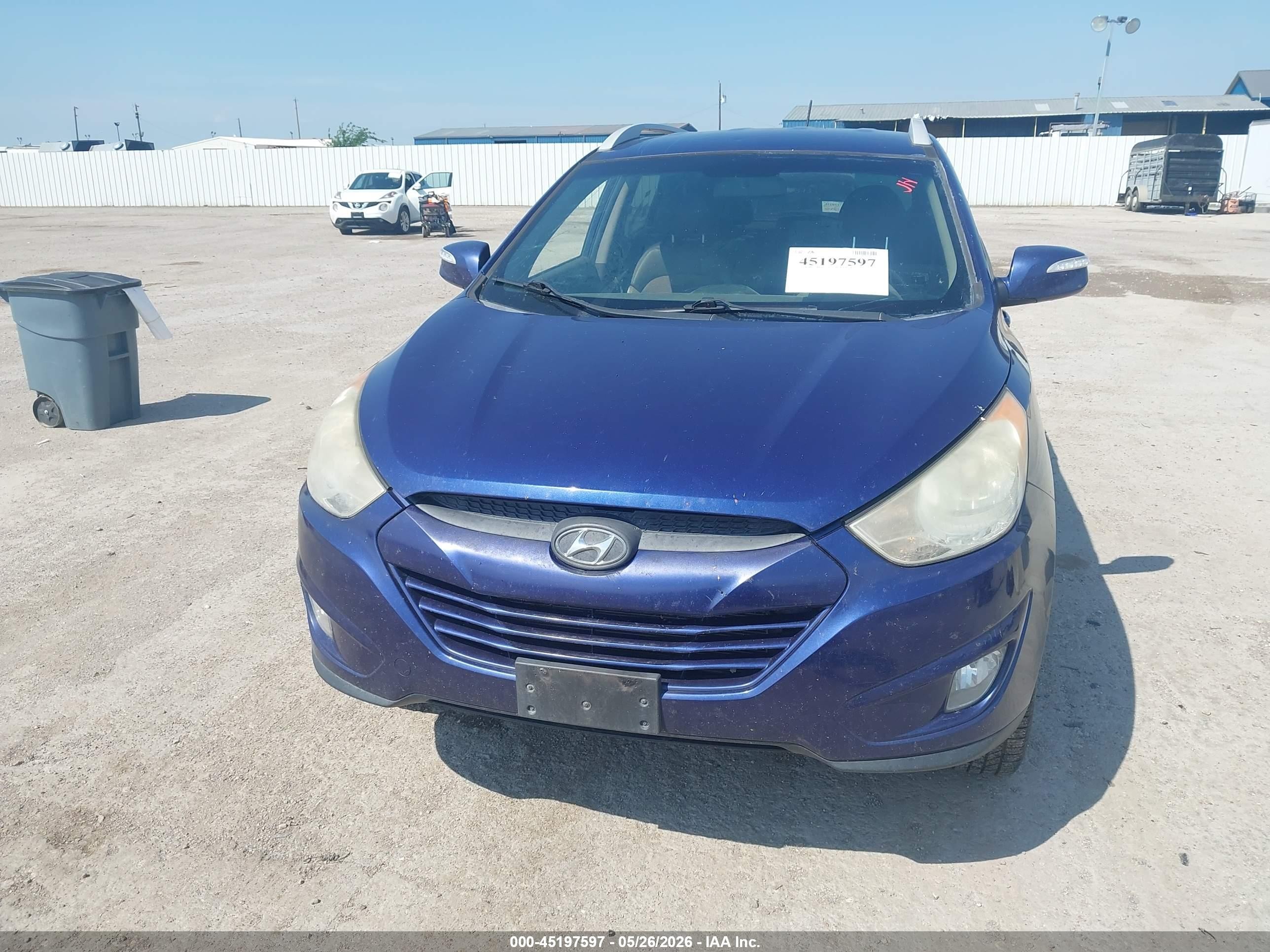 2013 Hyundai Tucson Gls Blue vin: KM8JU3AC5DU562571