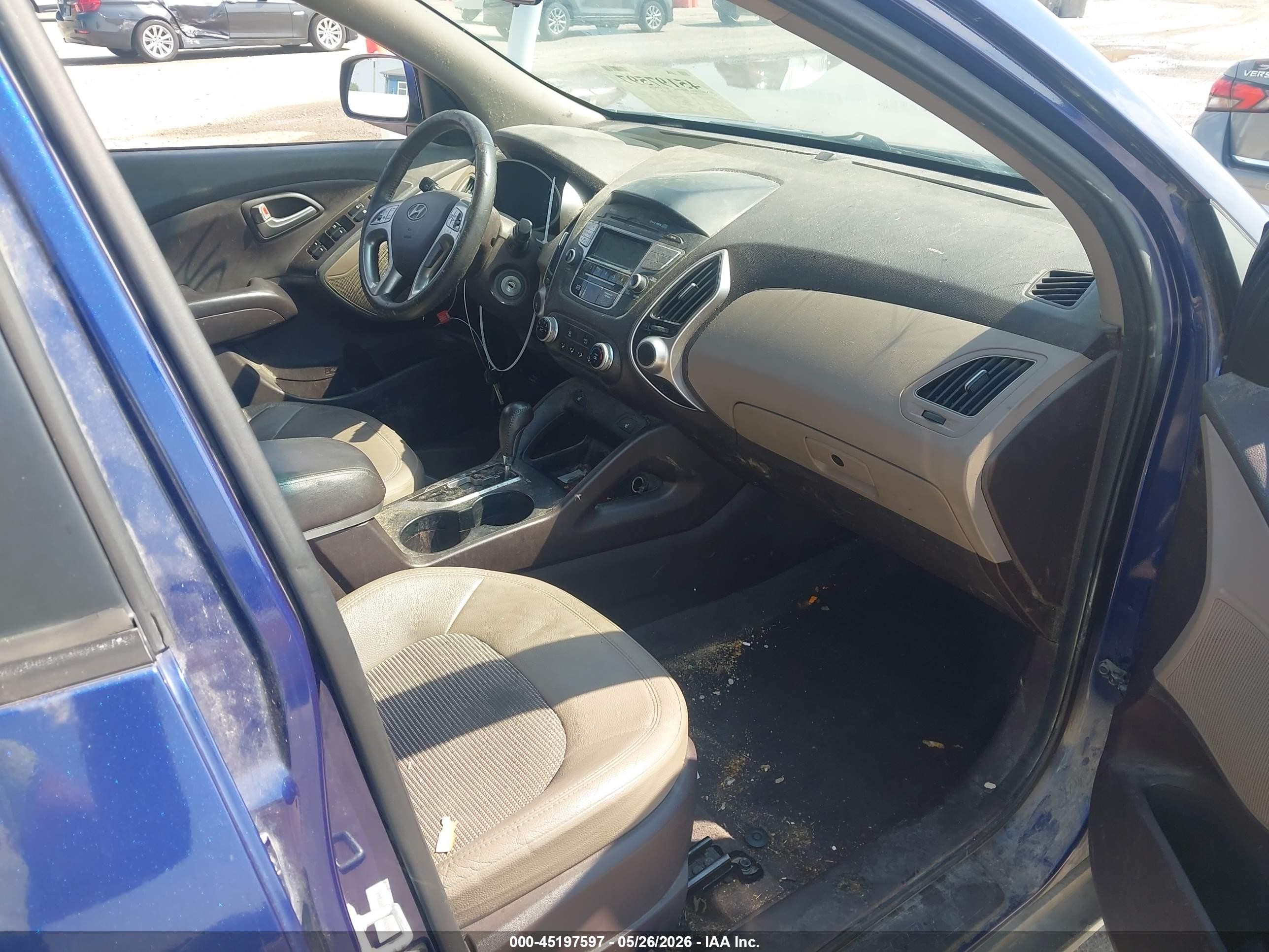 2013 Hyundai Tucson Gls Blue vin: KM8JU3AC5DU562571