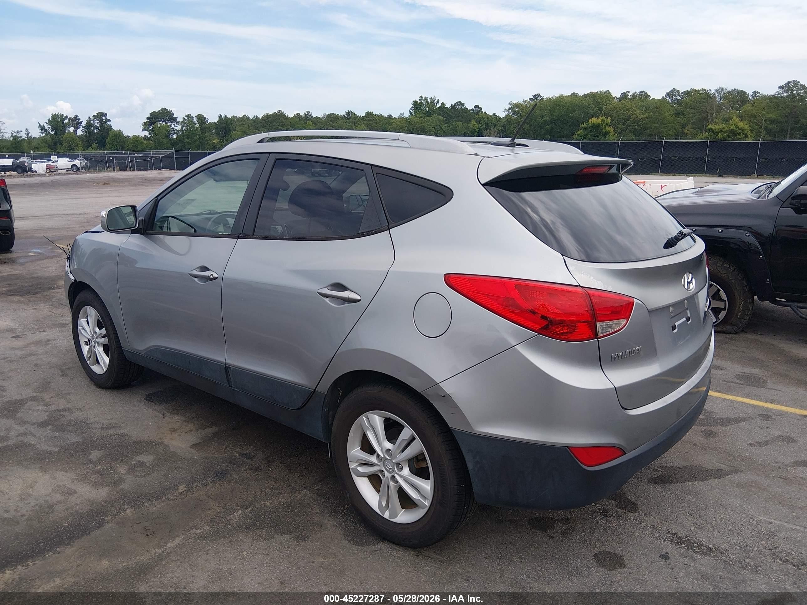 2013 Hyundai Tucson Gls Gray vin: KM8JU3AC5DU573568