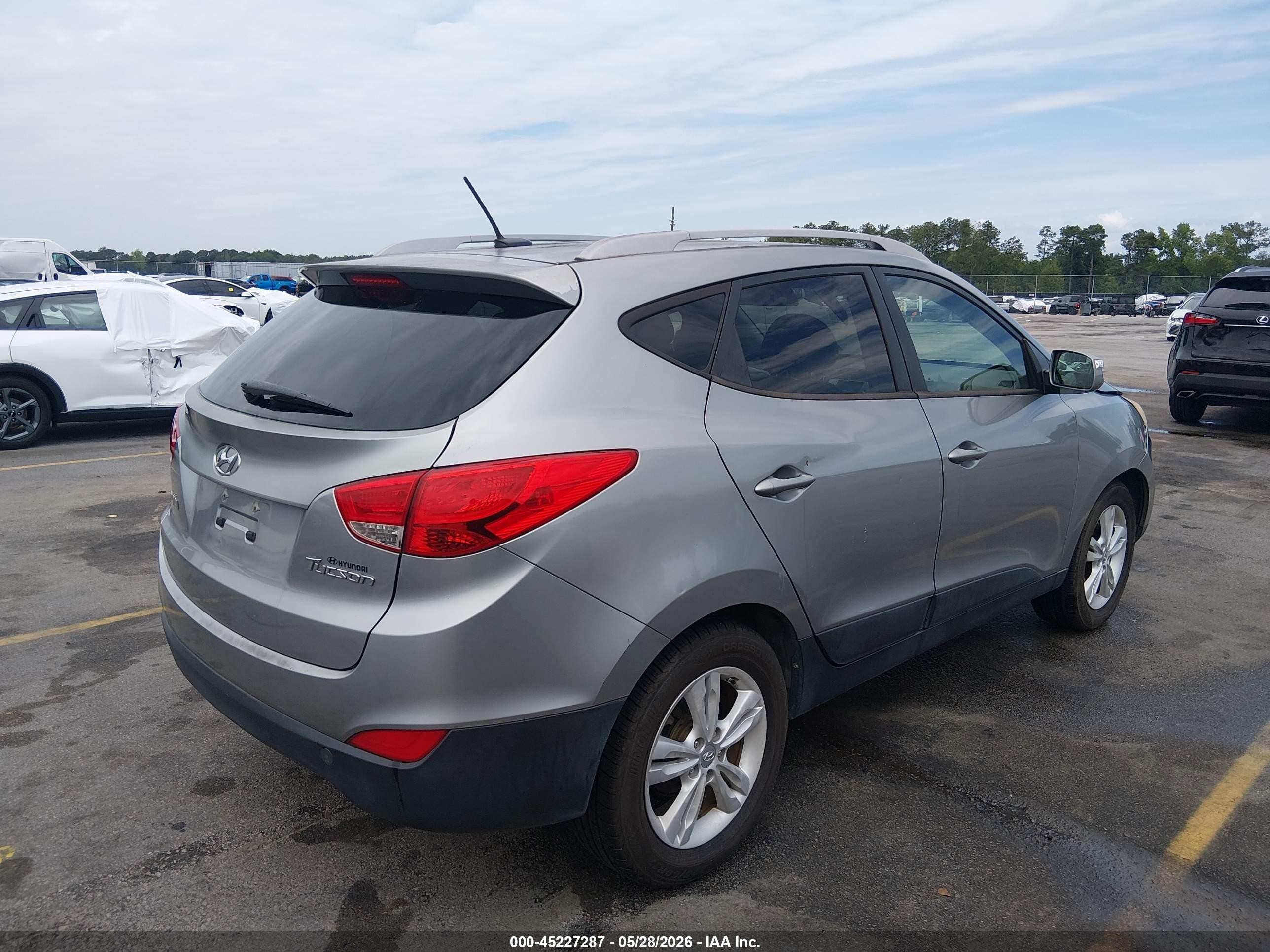 2013 Hyundai Tucson Gls Gray vin: KM8JU3AC5DU573568