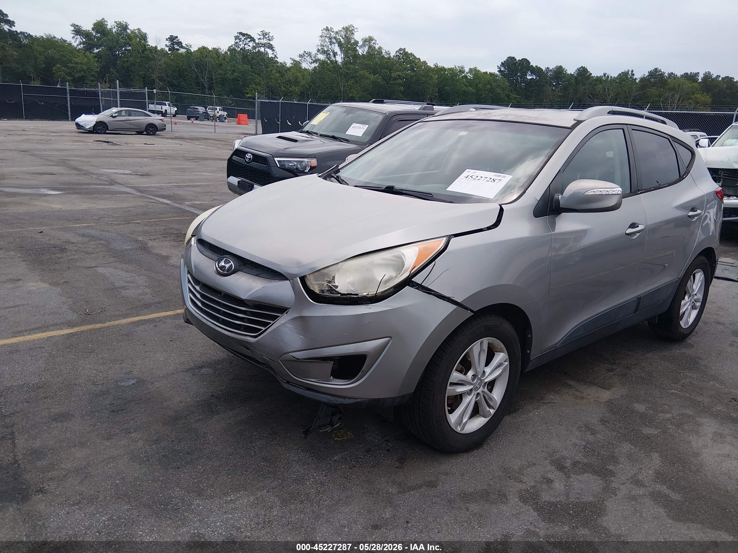 2013 Hyundai Tucson Gls Gray vin: KM8JU3AC5DU573568