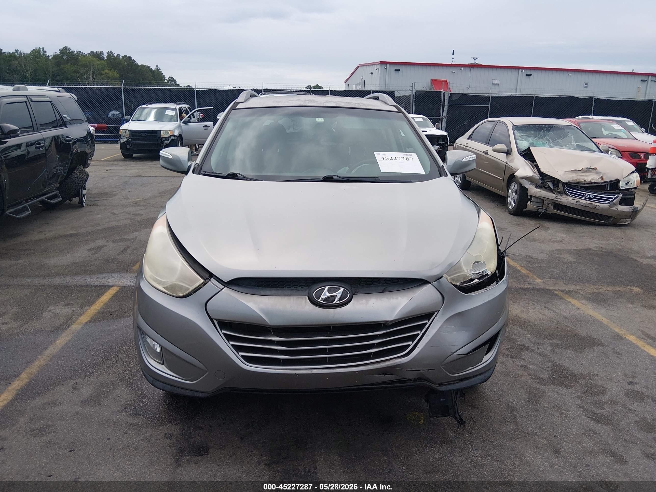 2013 Hyundai Tucson Gls Gray vin: KM8JU3AC5DU573568