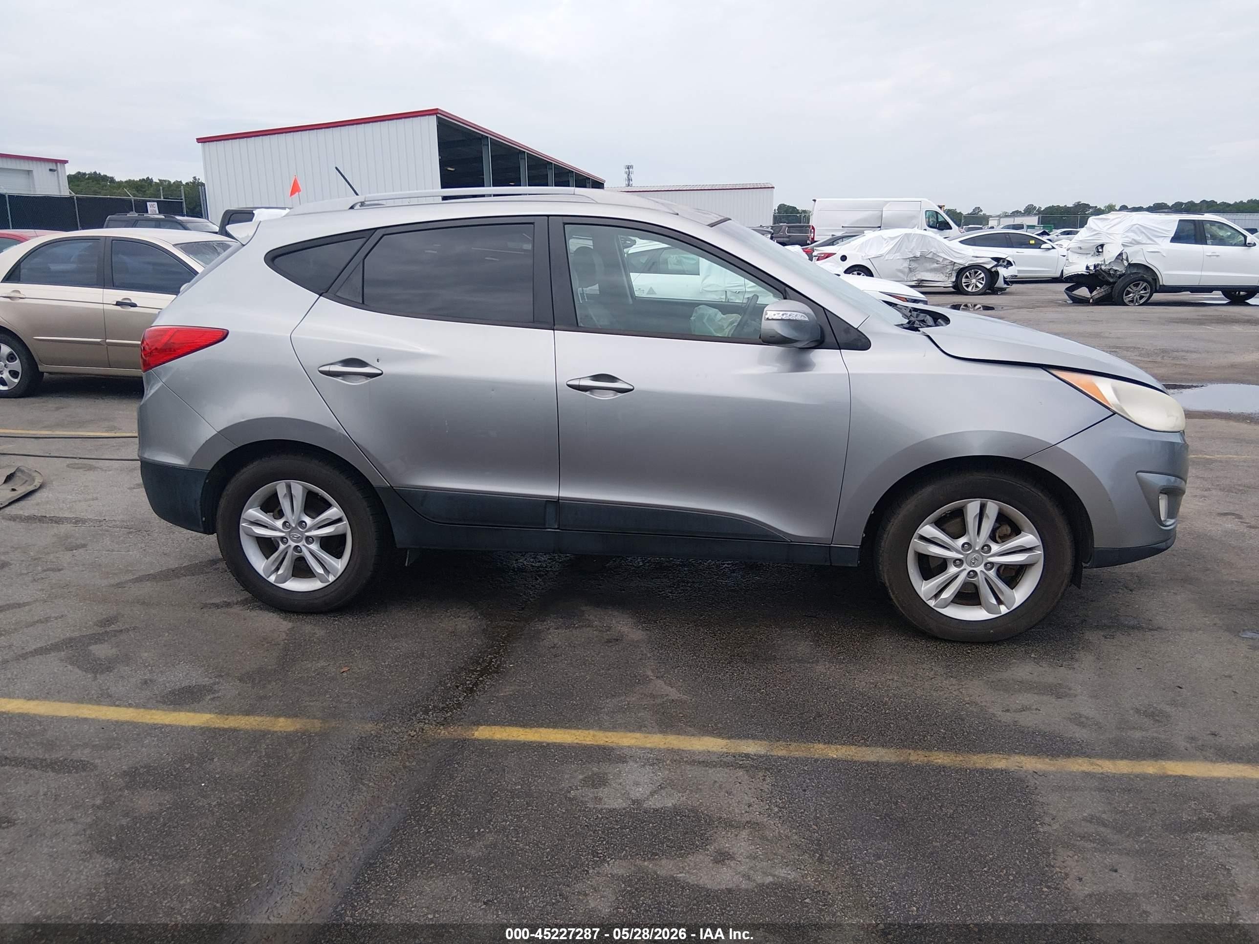 2013 Hyundai Tucson Gls Gray vin: KM8JU3AC5DU573568