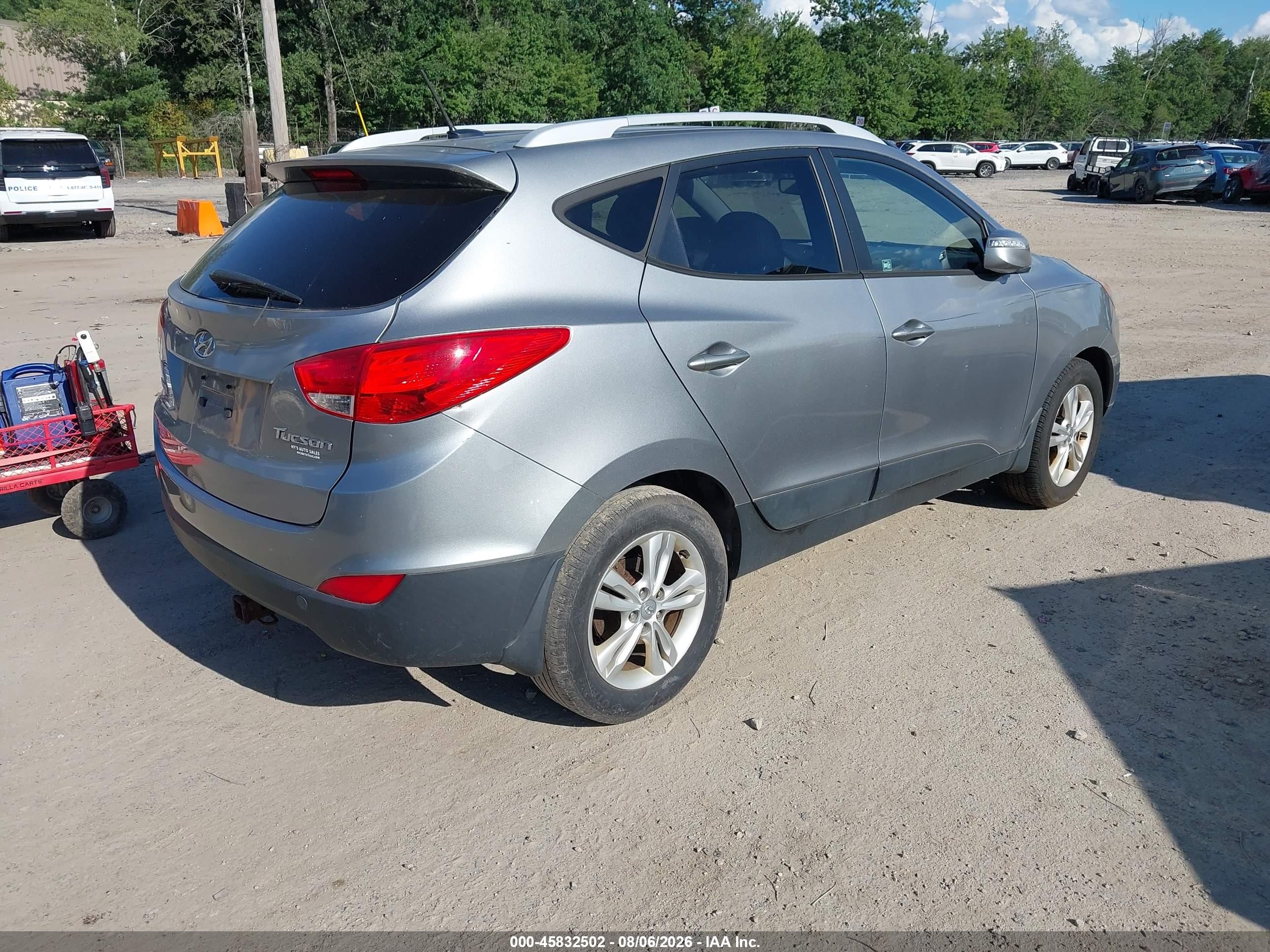 2013 Hyundai Tucson Gls Silver vin: KM8JU3AC5DU594470