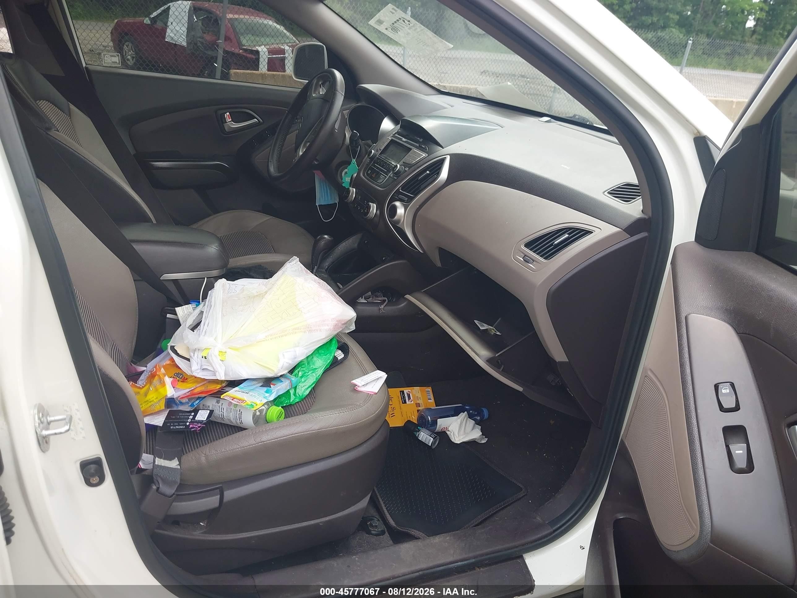 2013 Hyundai Tucson Gls White vin: KM8JU3AC5DU655364