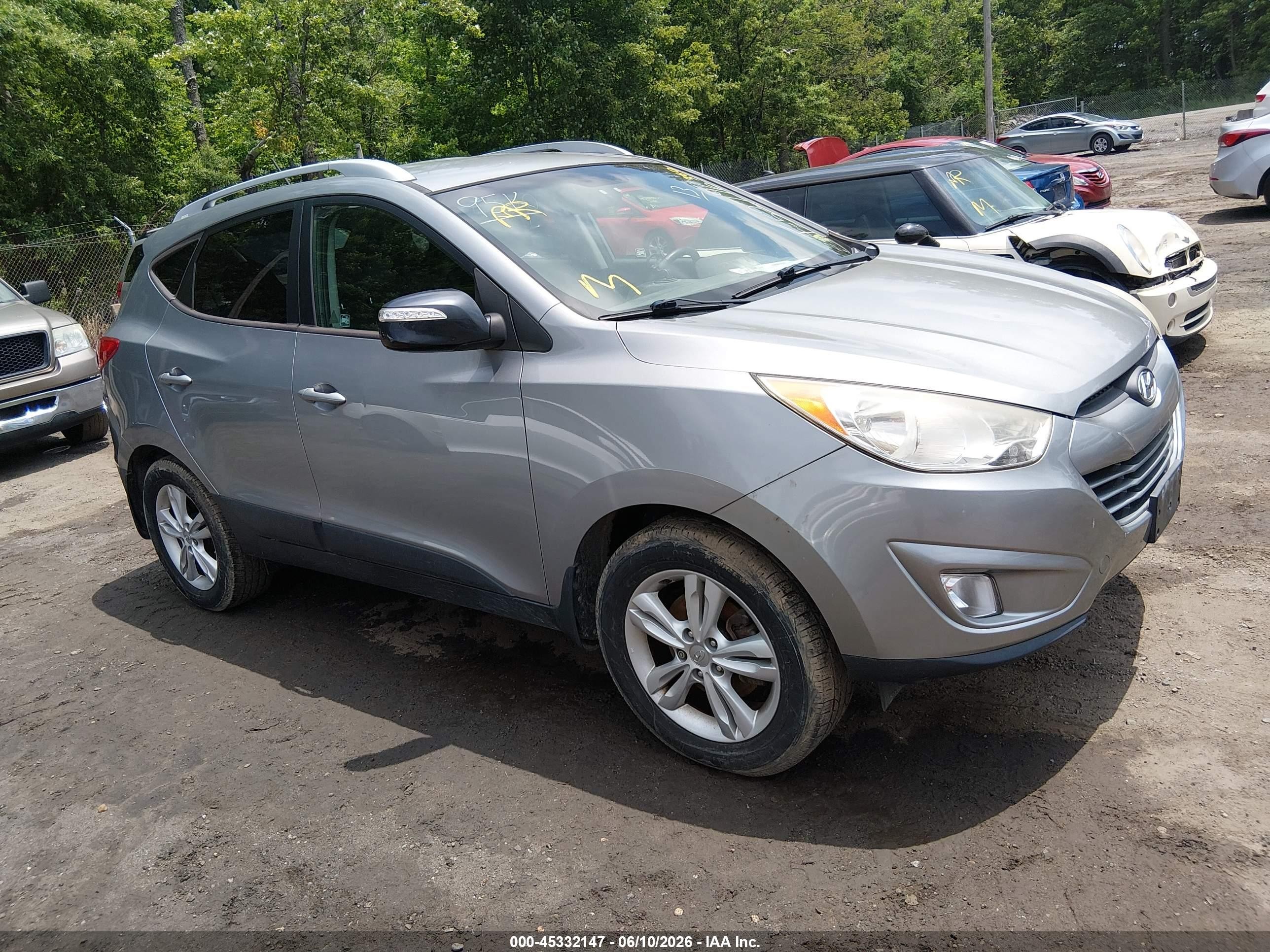 2013 Hyundai Tucson Gls Silver vin: KM8JU3AC5DU659298