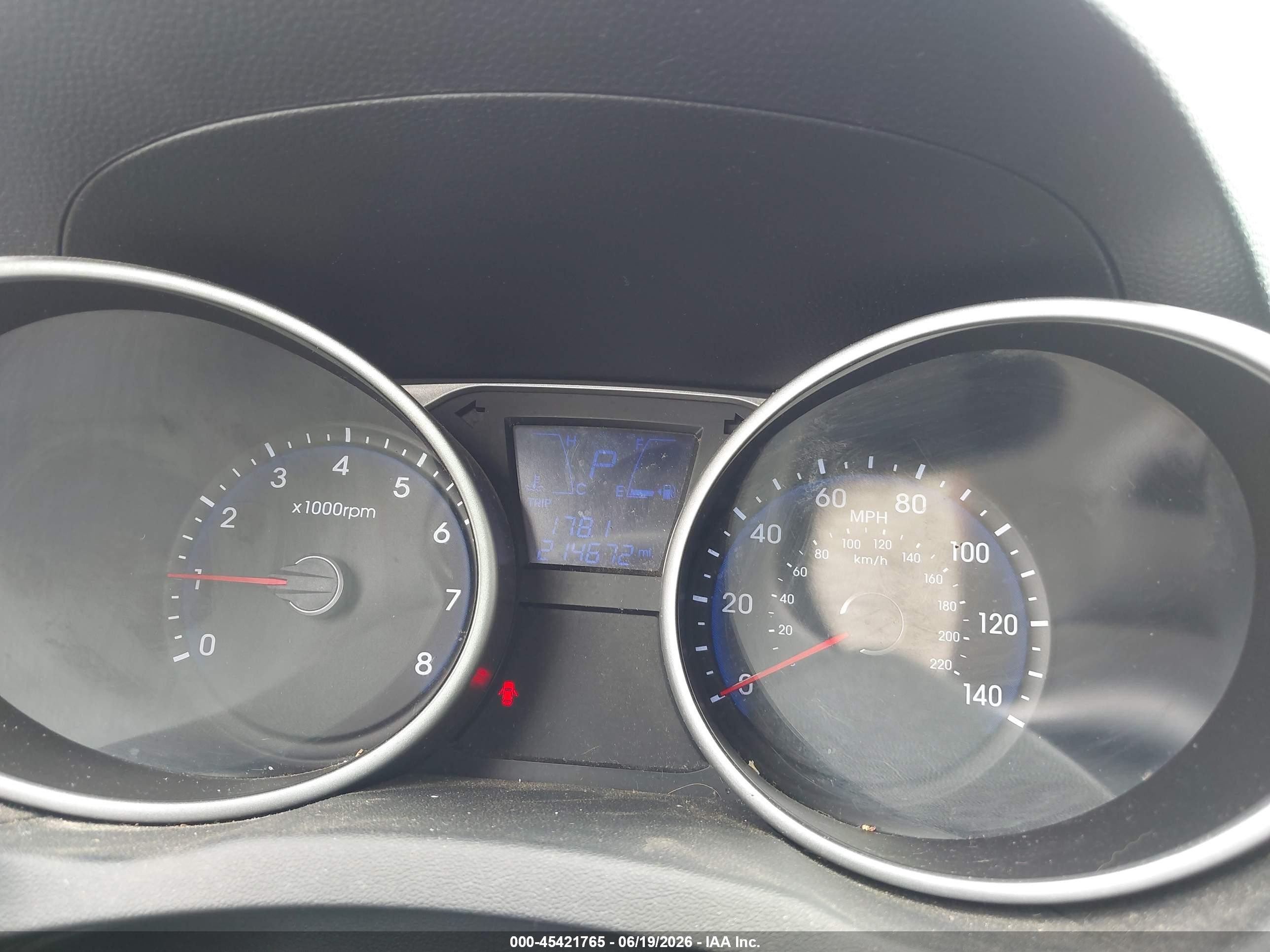 2013 Hyundai Tucson Gls Серый vin: KM8JU3AC5DU667904