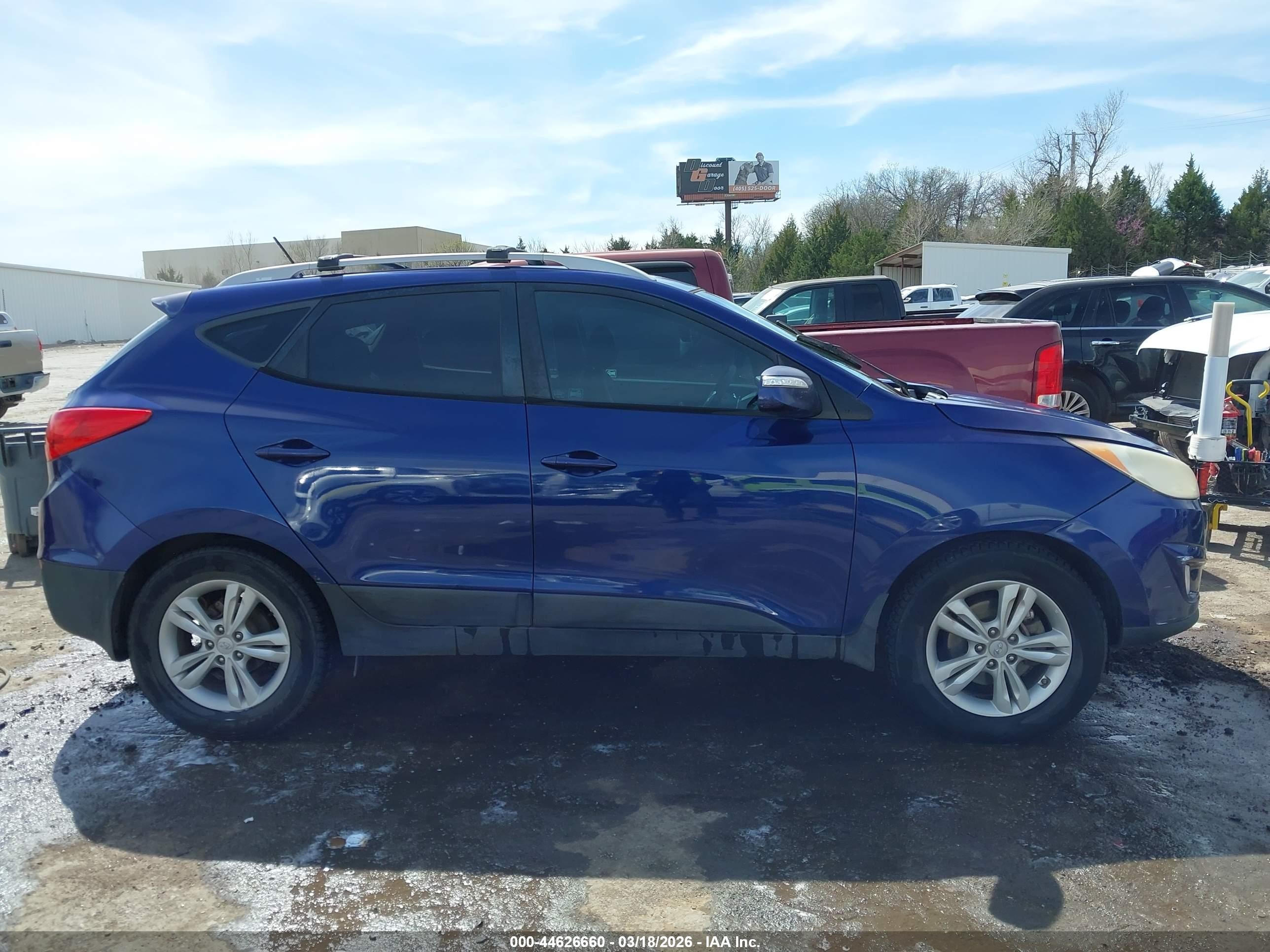 2013 Hyundai Tucson Gls Синий vin: KM8JU3AC5DU694875