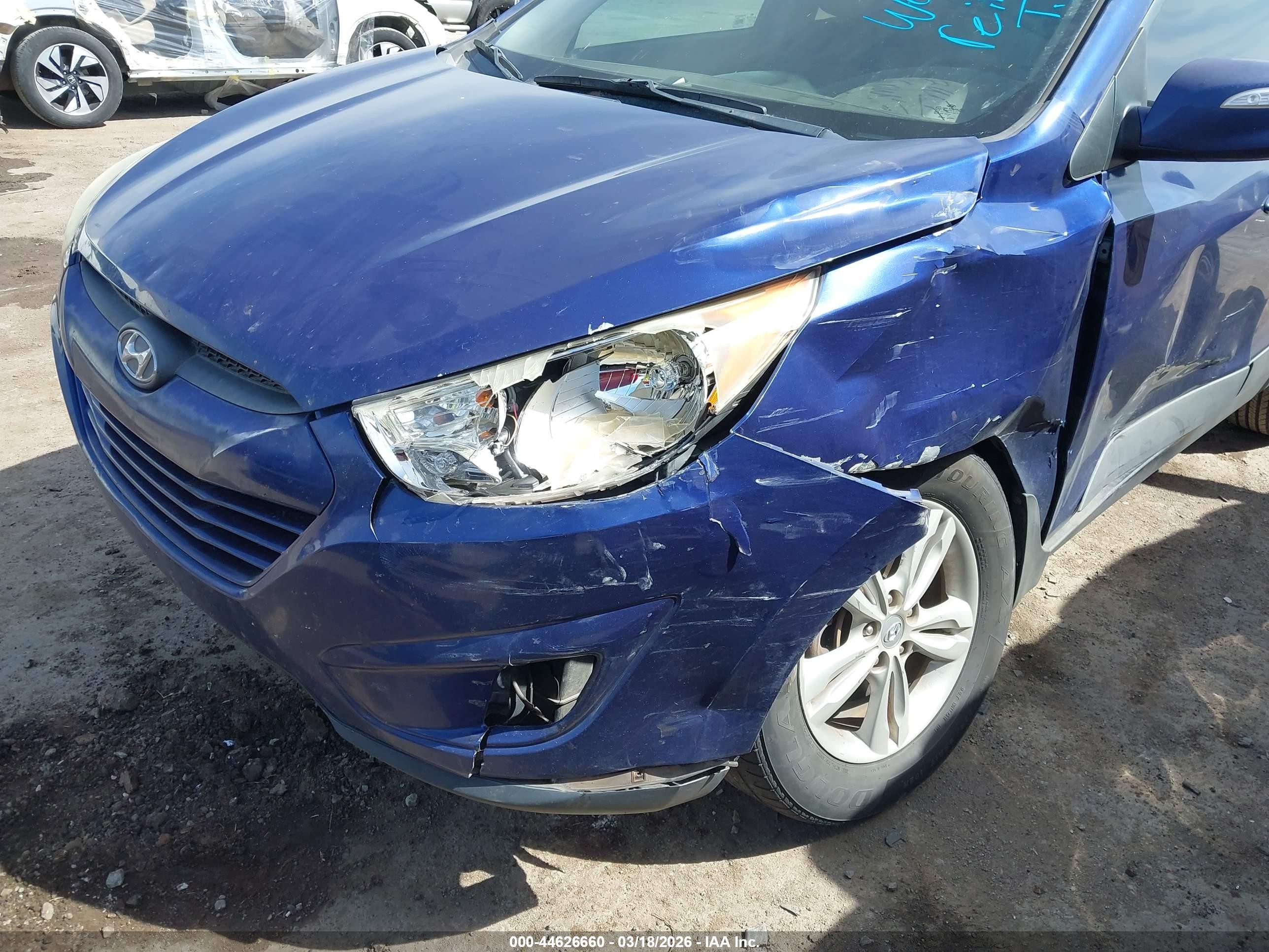 2013 Hyundai Tucson Gls Синий vin: KM8JU3AC5DU694875