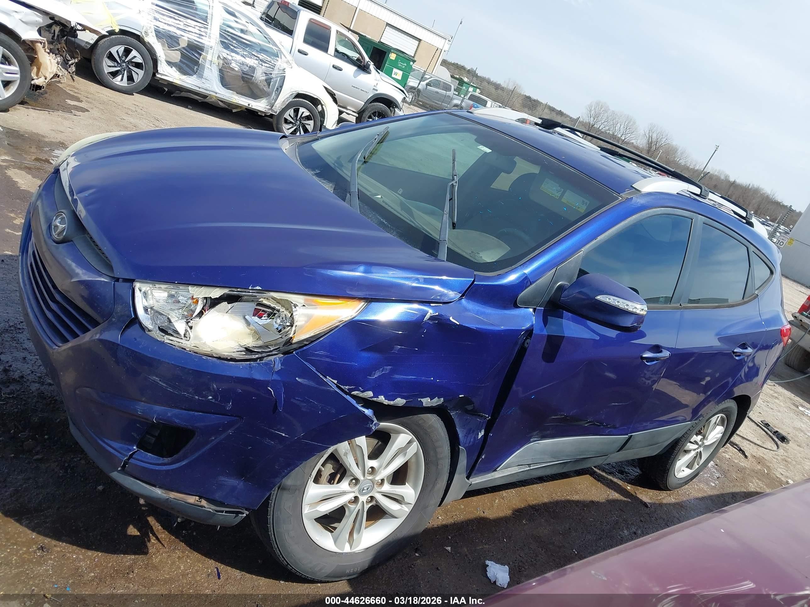 2013 Hyundai Tucson Gls Синий vin: KM8JU3AC5DU694875