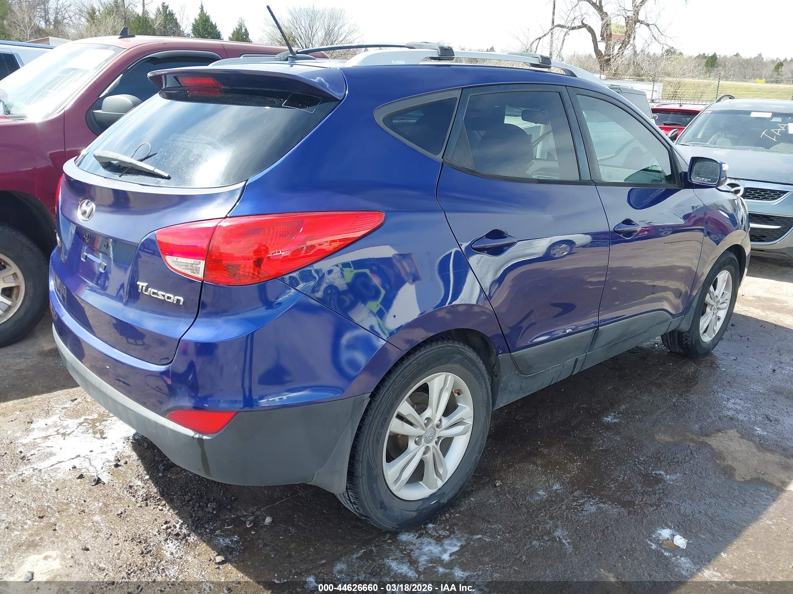 2013 Hyundai Tucson Gls Синий vin: KM8JU3AC5DU694875