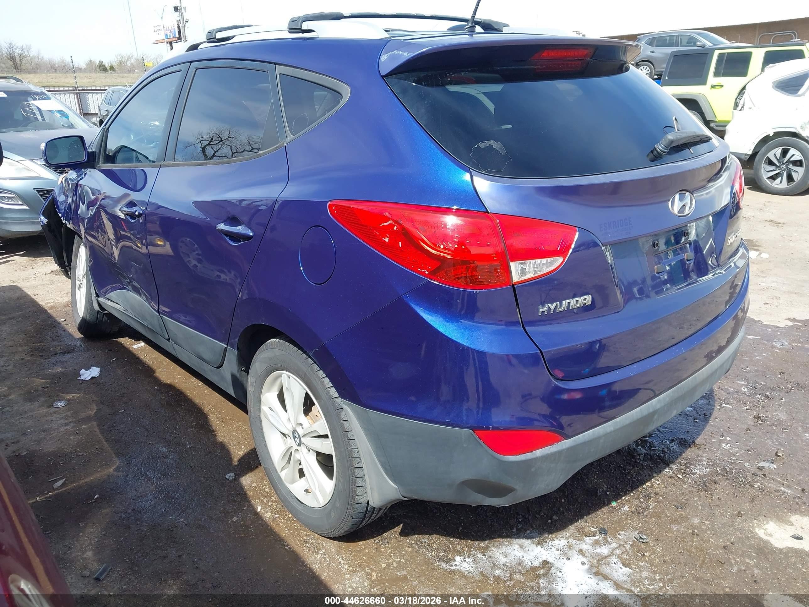 2013 Hyundai Tucson Gls Синий vin: KM8JU3AC5DU694875