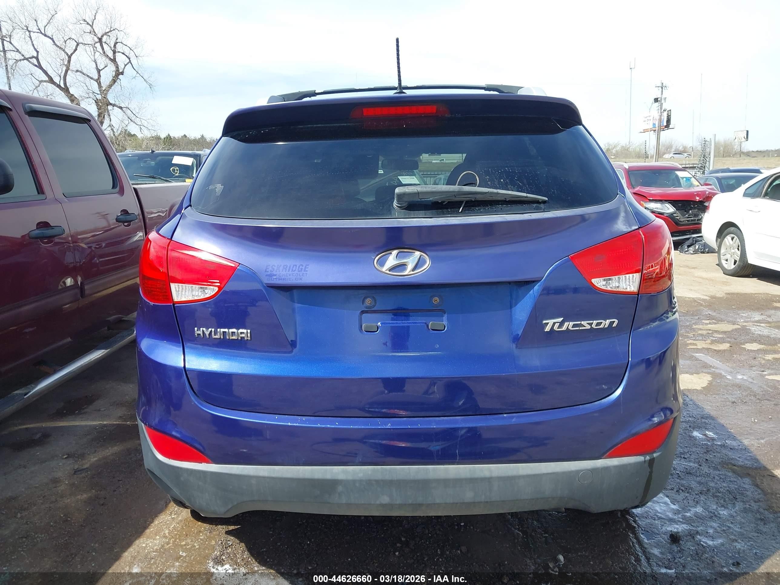 2013 Hyundai Tucson Gls Синий vin: KM8JU3AC5DU694875