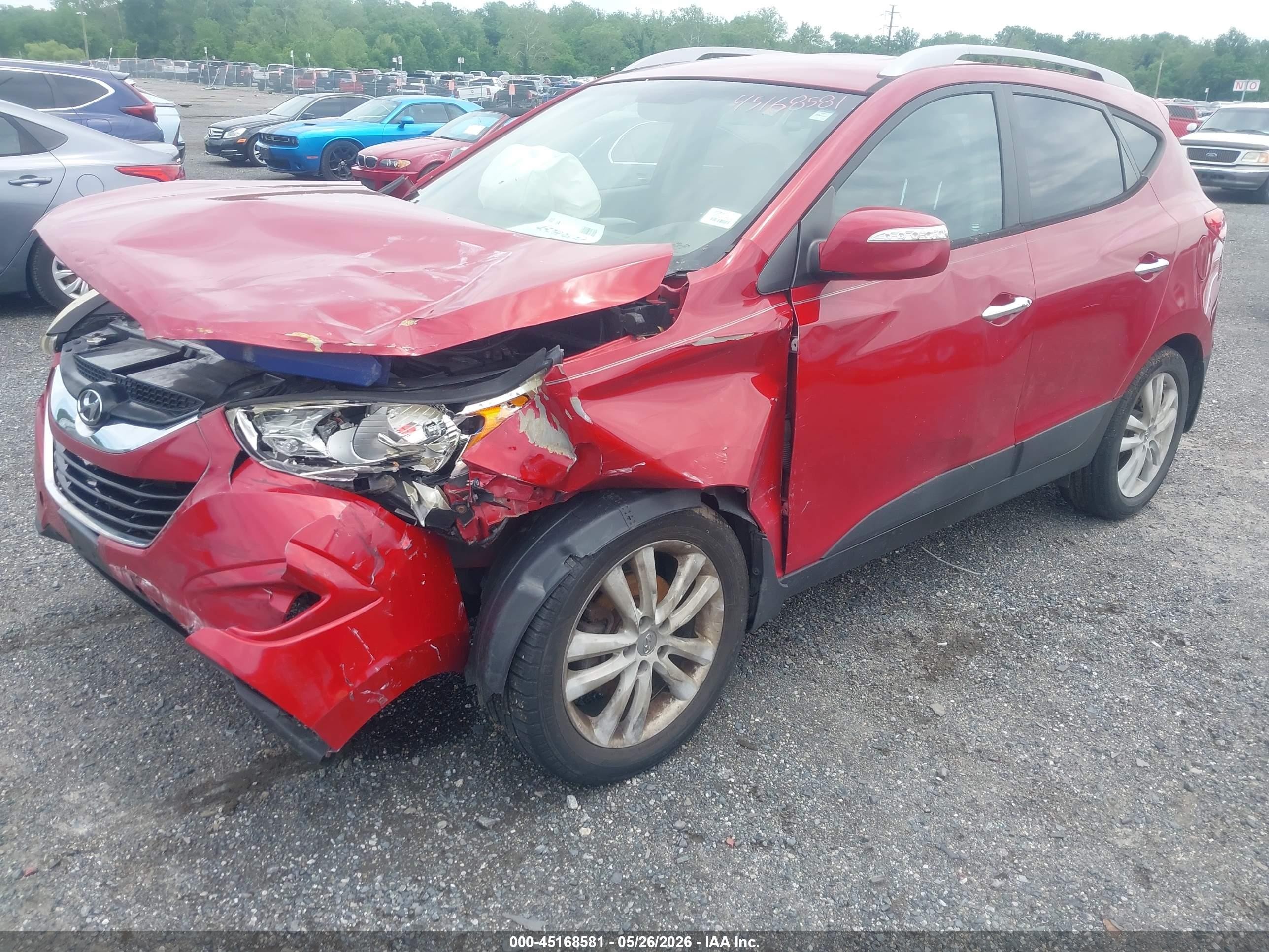 2013 Hyundai Tucson Limited Red vin: KM8JU3AC5DU702988