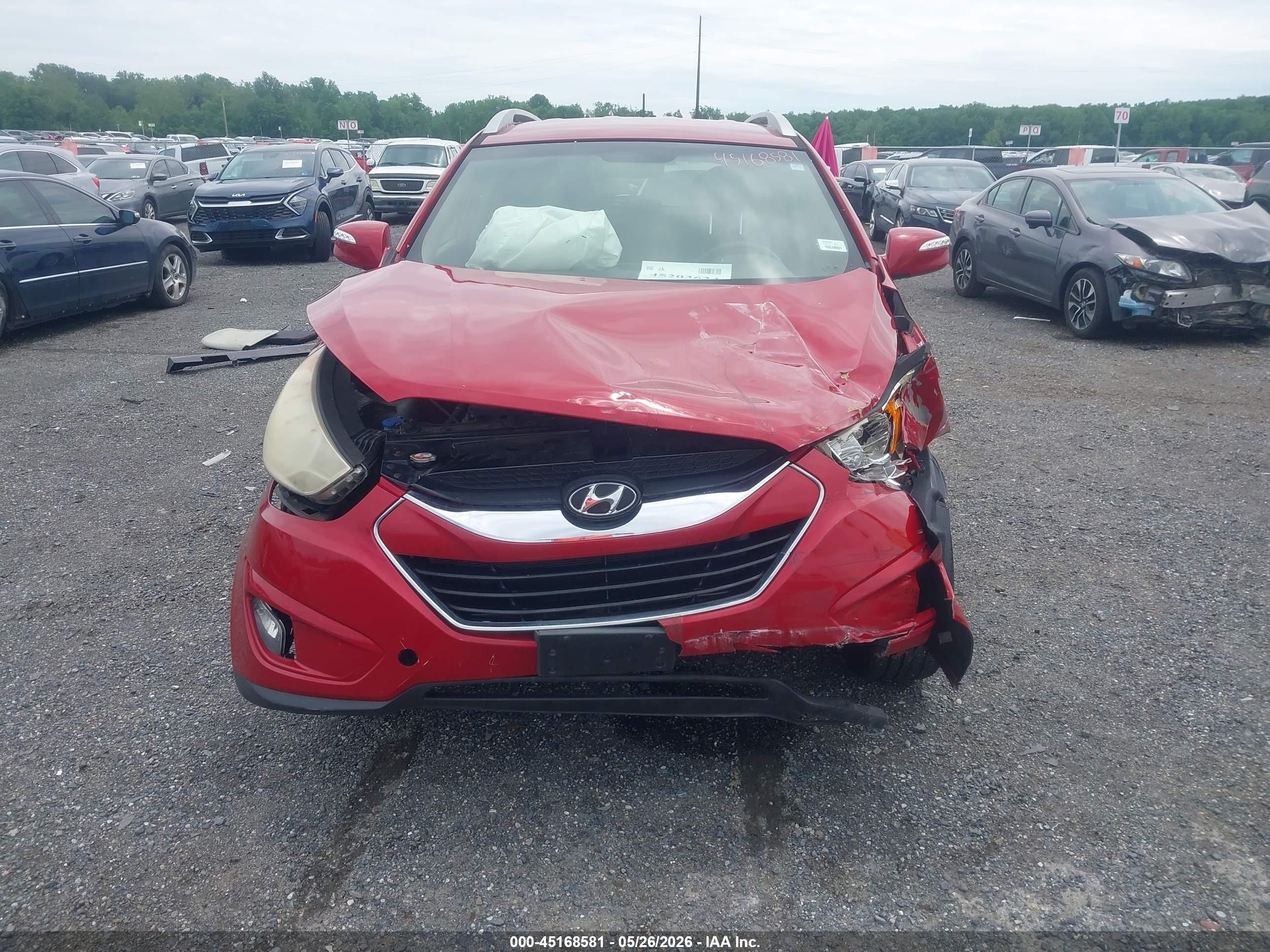 2013 Hyundai Tucson Limited Red vin: KM8JU3AC5DU702988
