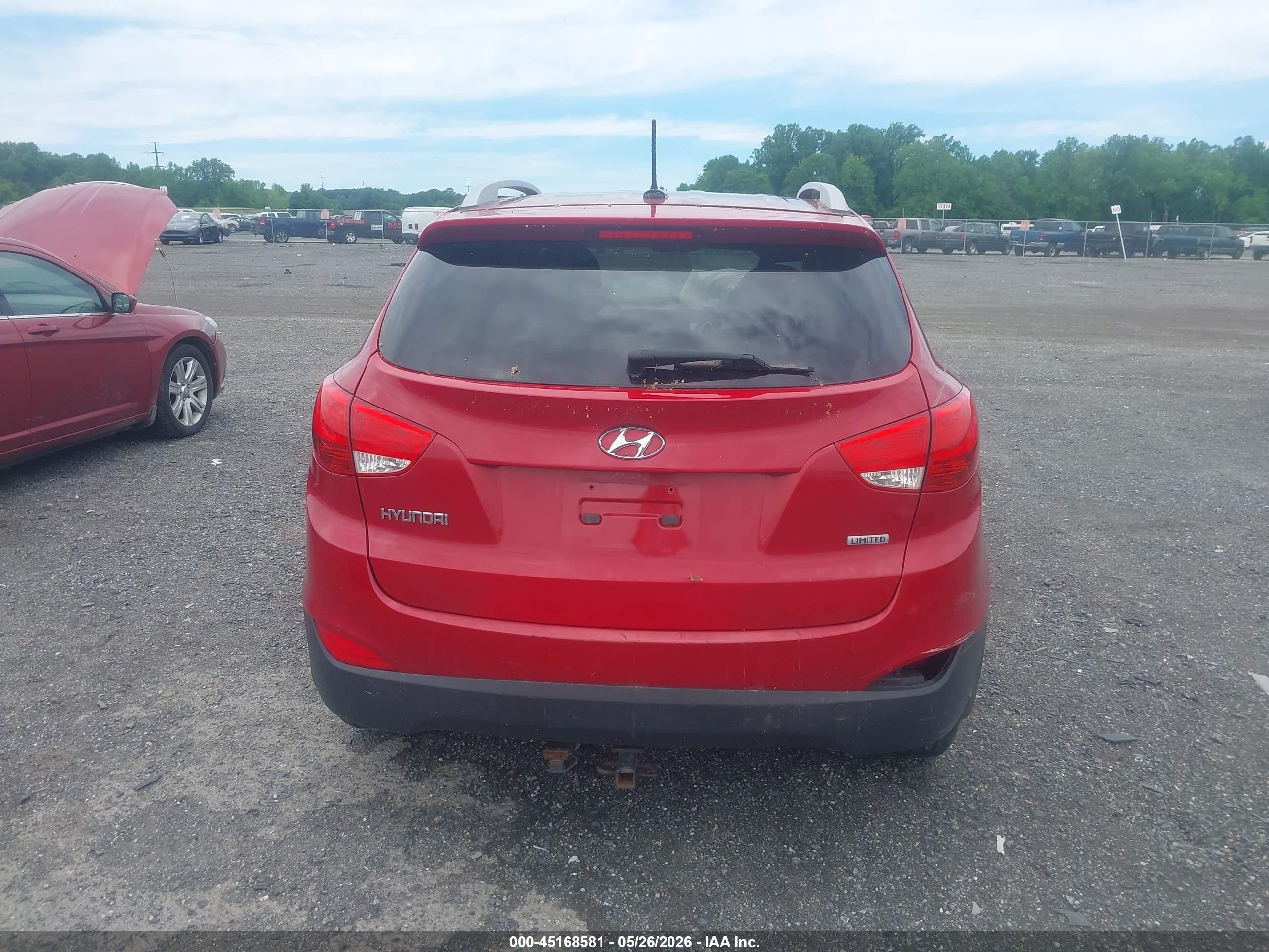 2013 Hyundai Tucson Limited Red vin: KM8JU3AC5DU702988