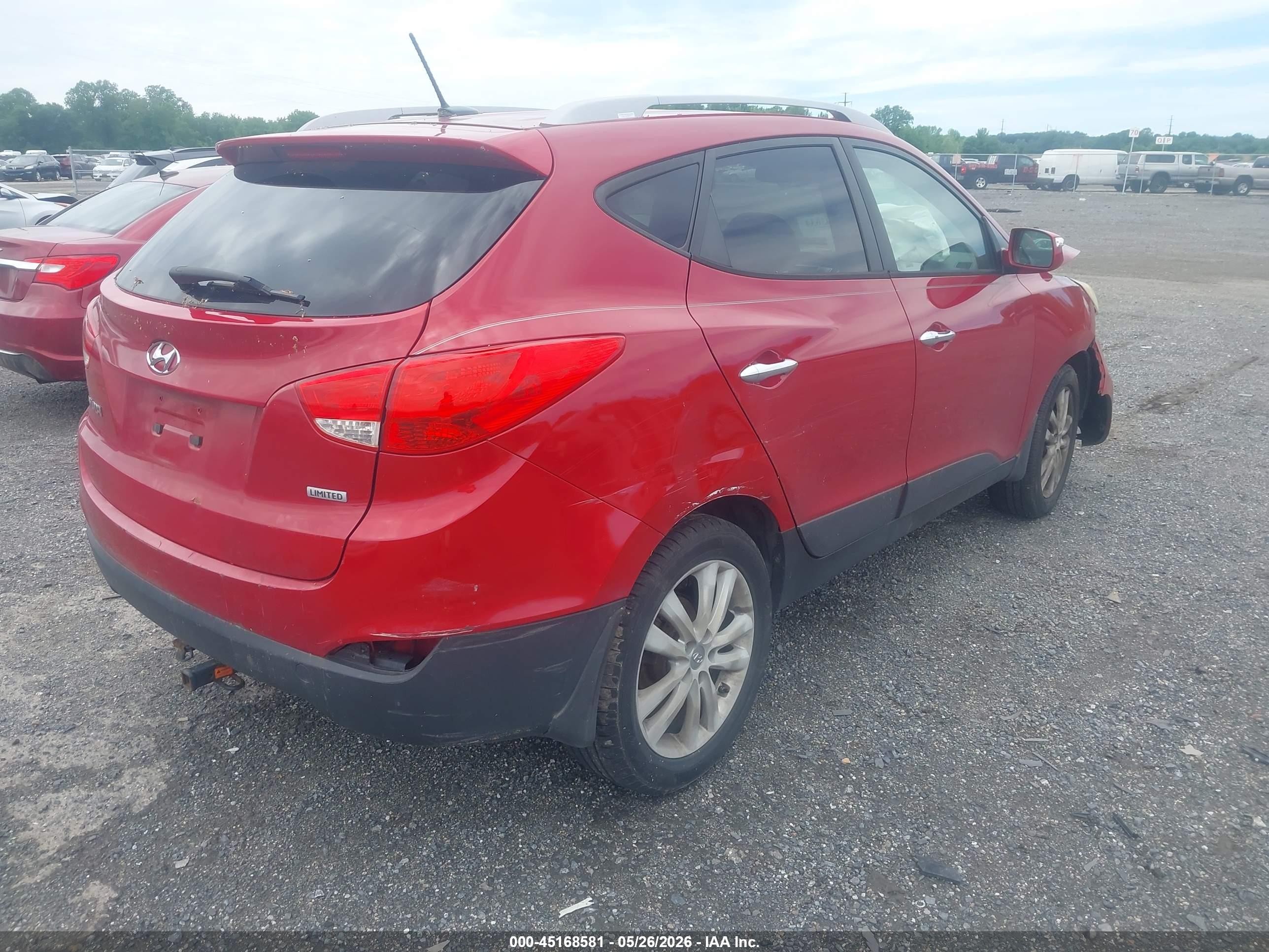 2013 Hyundai Tucson Limited Red vin: KM8JU3AC5DU702988