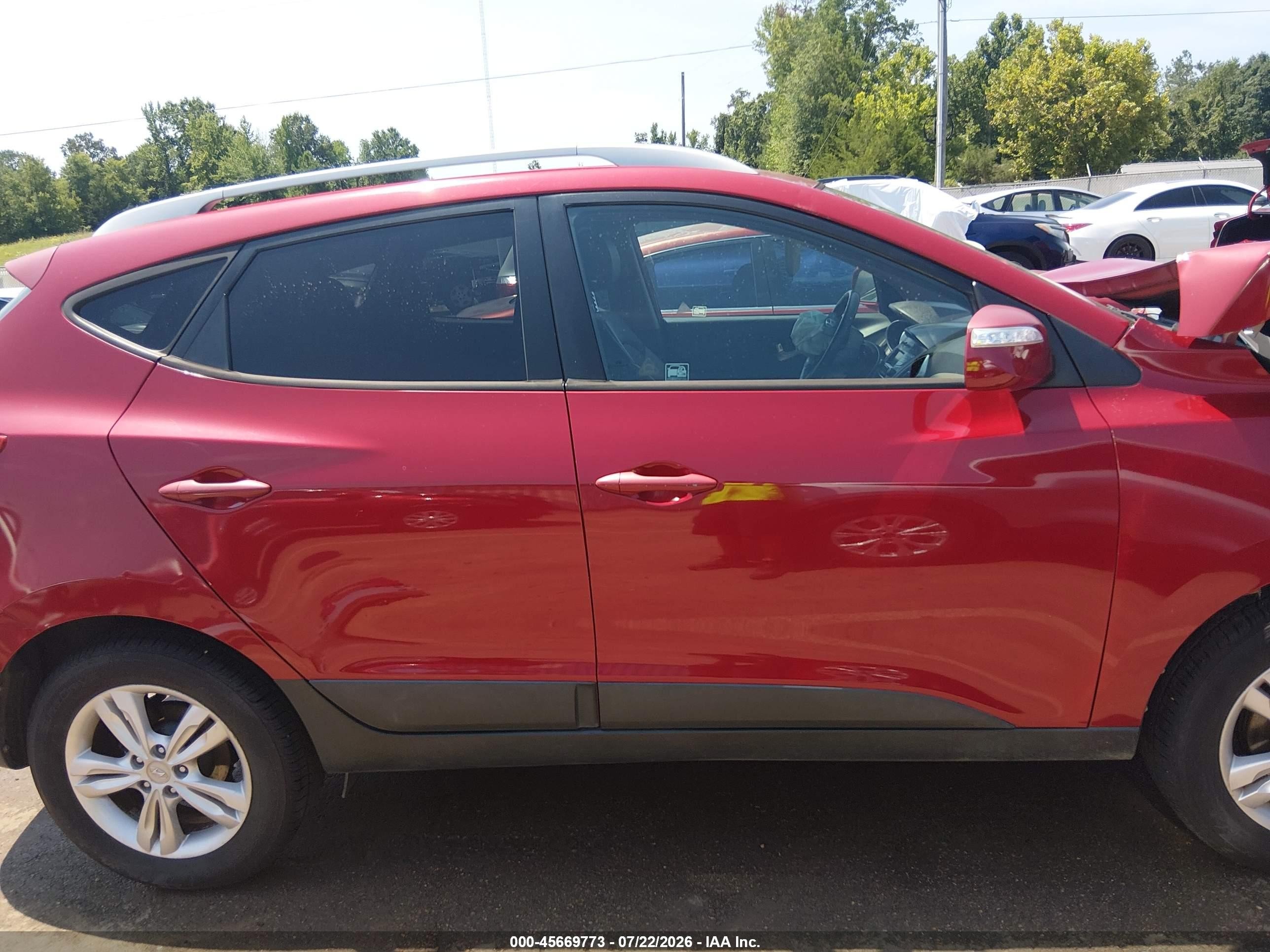 2013 Hyundai Tucson Gls Темно-бордовый vin: KM8JU3AC5DU728183