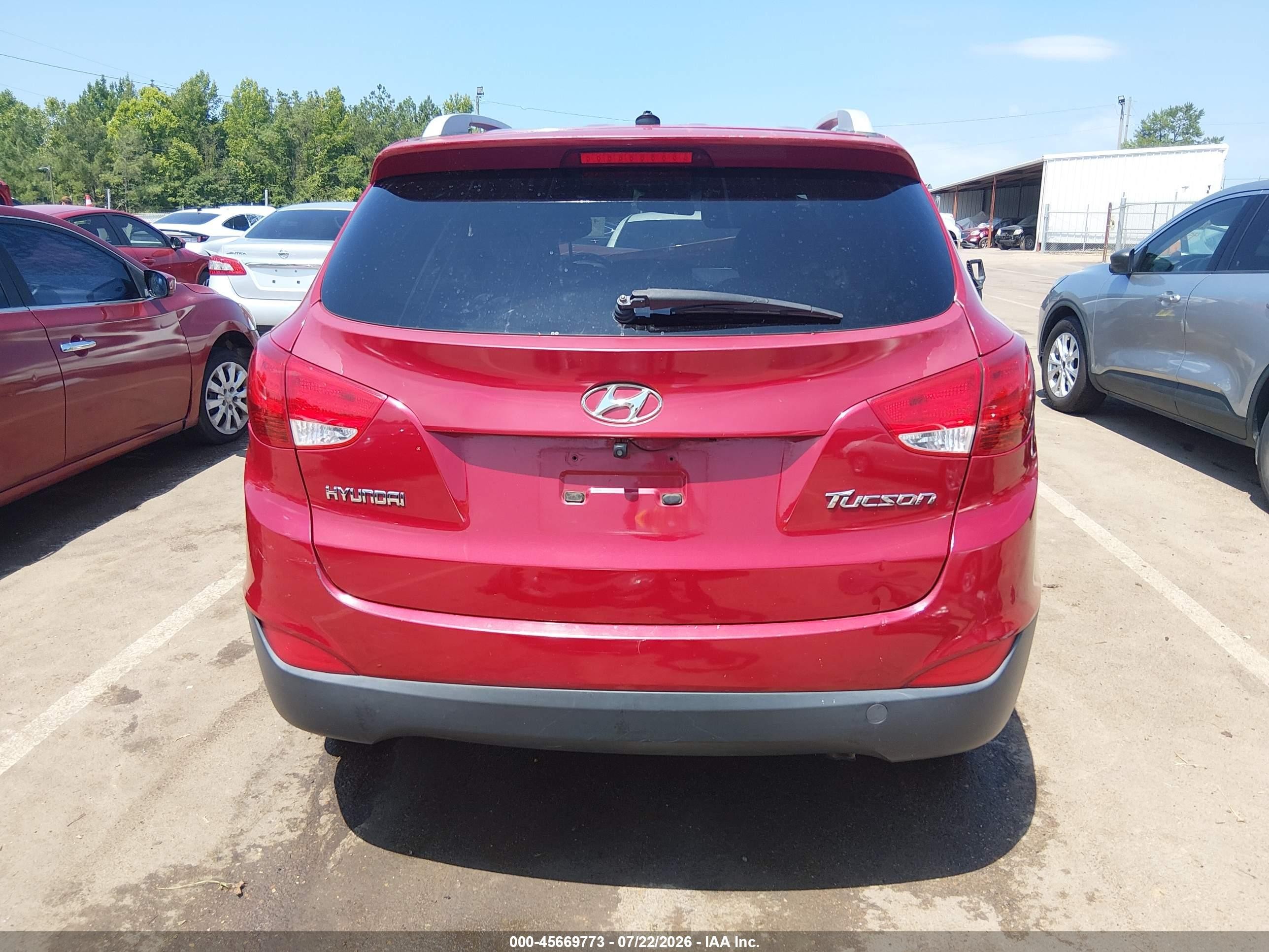 2013 Hyundai Tucson Gls Темно-бордовый vin: KM8JU3AC5DU728183