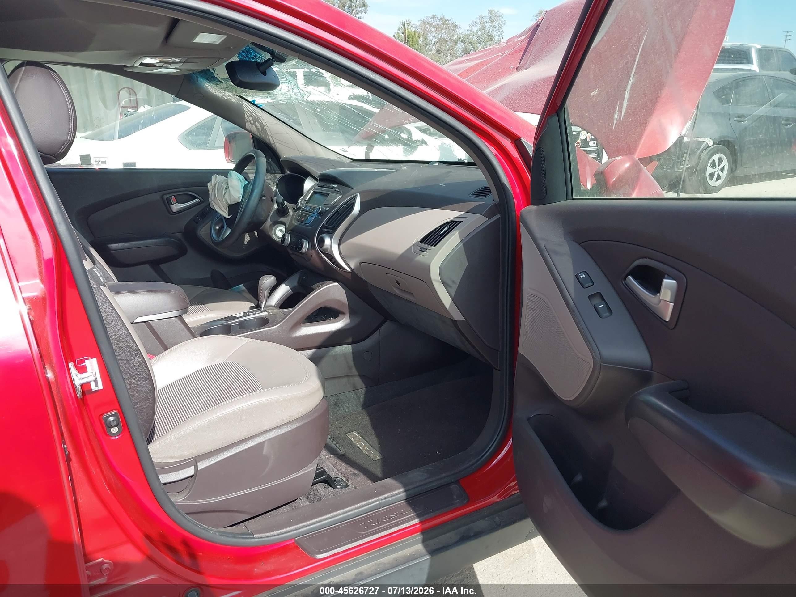 2013 Hyundai Tucson Gls Красный vin: KM8JU3AC5DU766058
