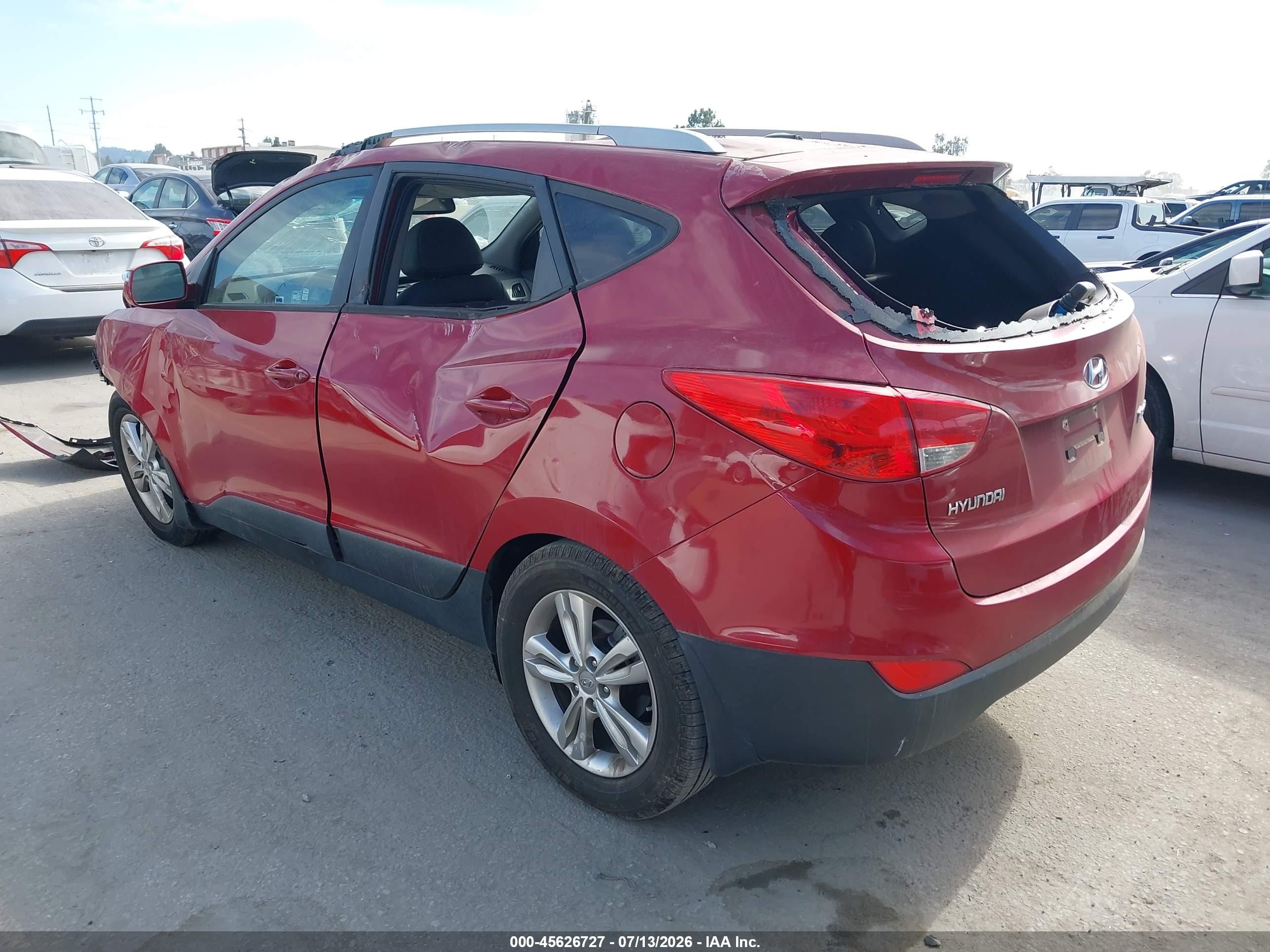 2013 Hyundai Tucson Gls Красный vin: KM8JU3AC5DU766058