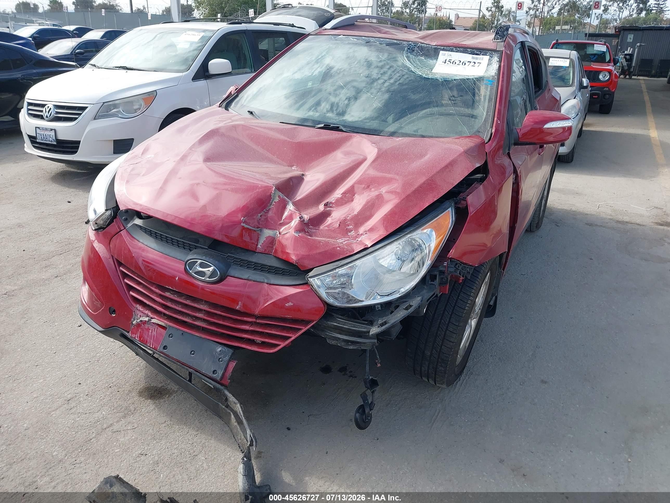 2013 Hyundai Tucson Gls Красный vin: KM8JU3AC5DU766058