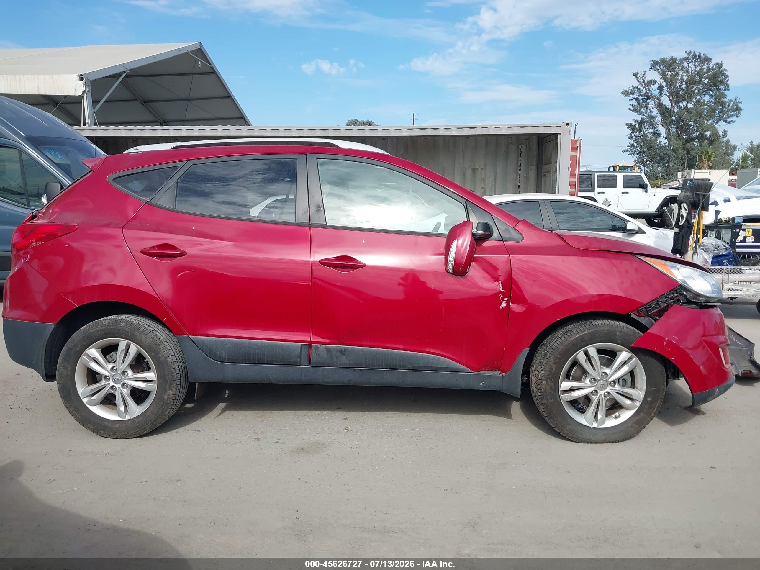 2013 Hyundai Tucson Gls Красный vin: KM8JU3AC5DU766058