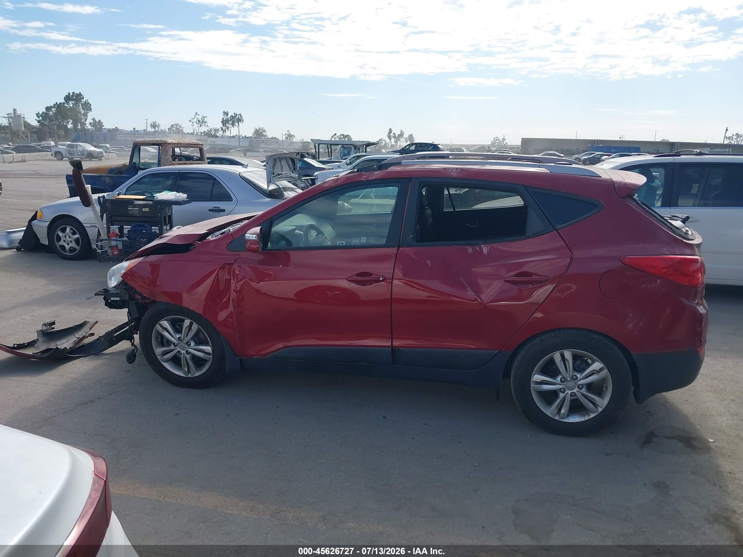 2013 Hyundai Tucson Gls Красный vin: KM8JU3AC5DU766058