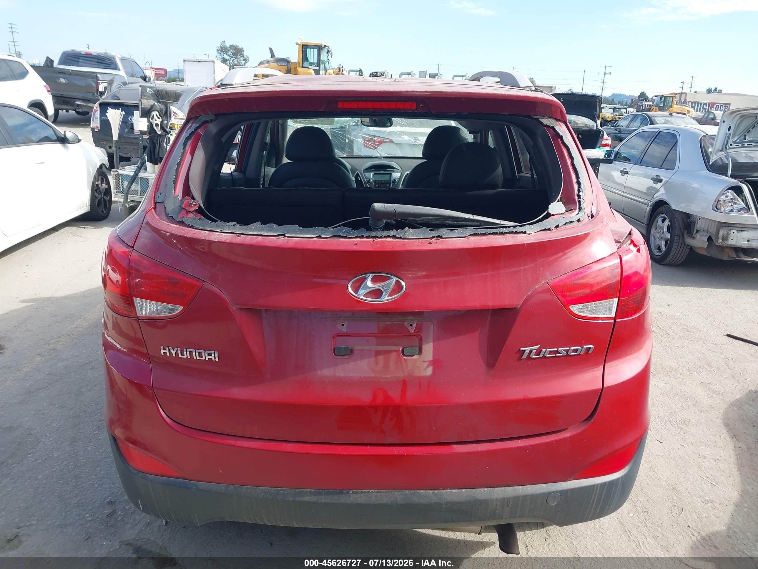 2013 Hyundai Tucson Gls Красный vin: KM8JU3AC5DU766058
