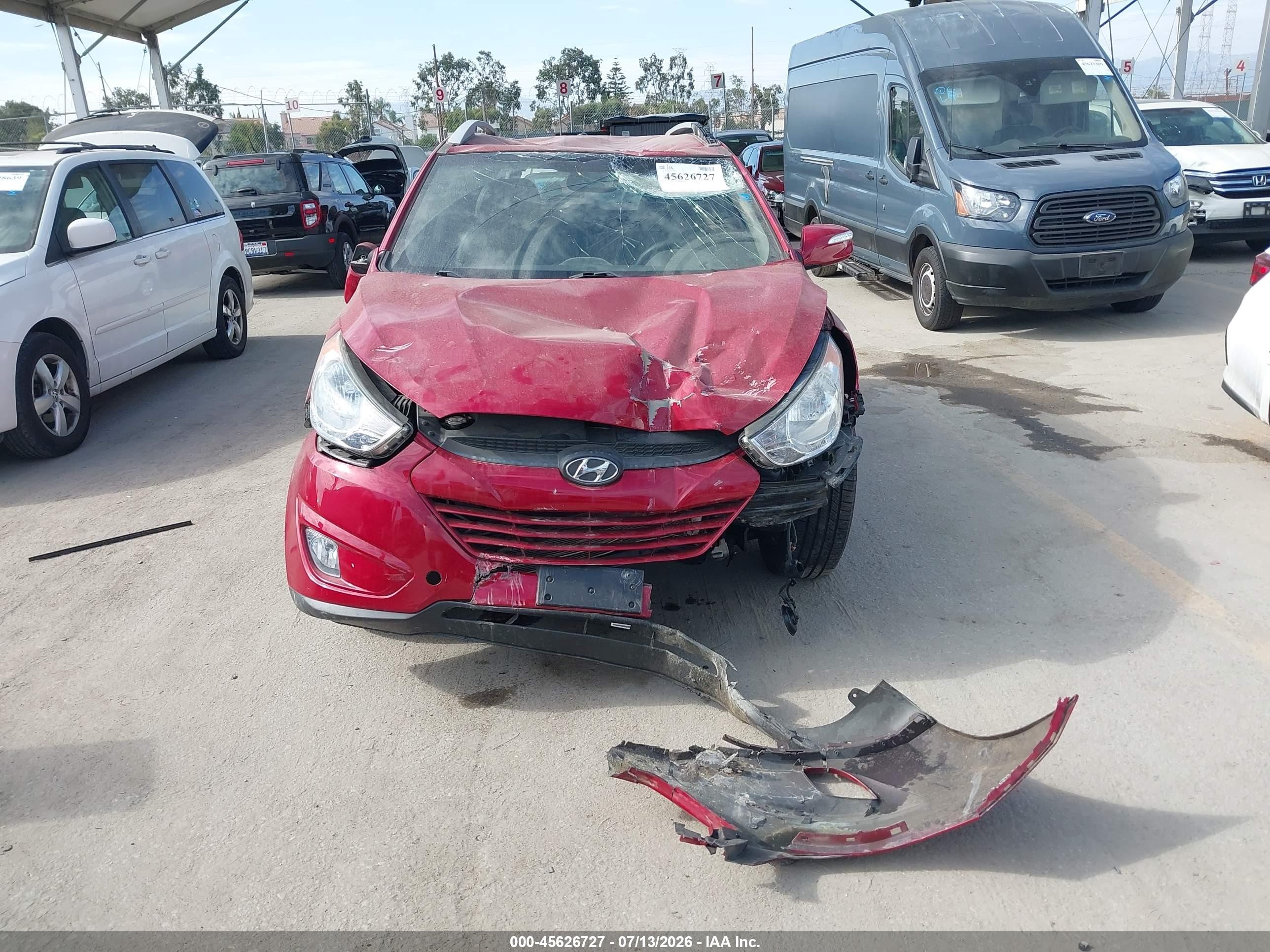 2013 Hyundai Tucson Gls Красный vin: KM8JU3AC5DU766058