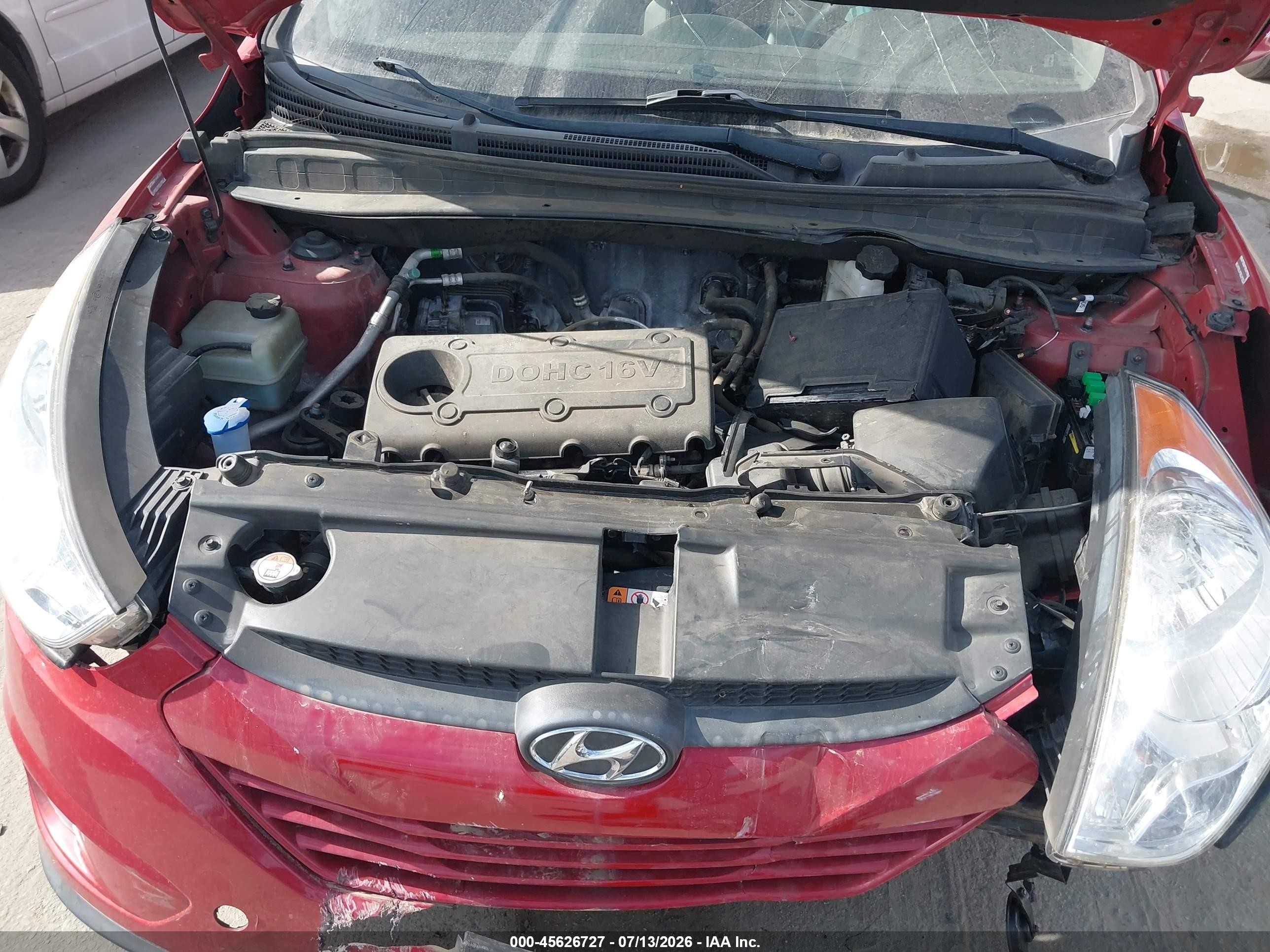2013 Hyundai Tucson Gls Красный vin: KM8JU3AC5DU766058
