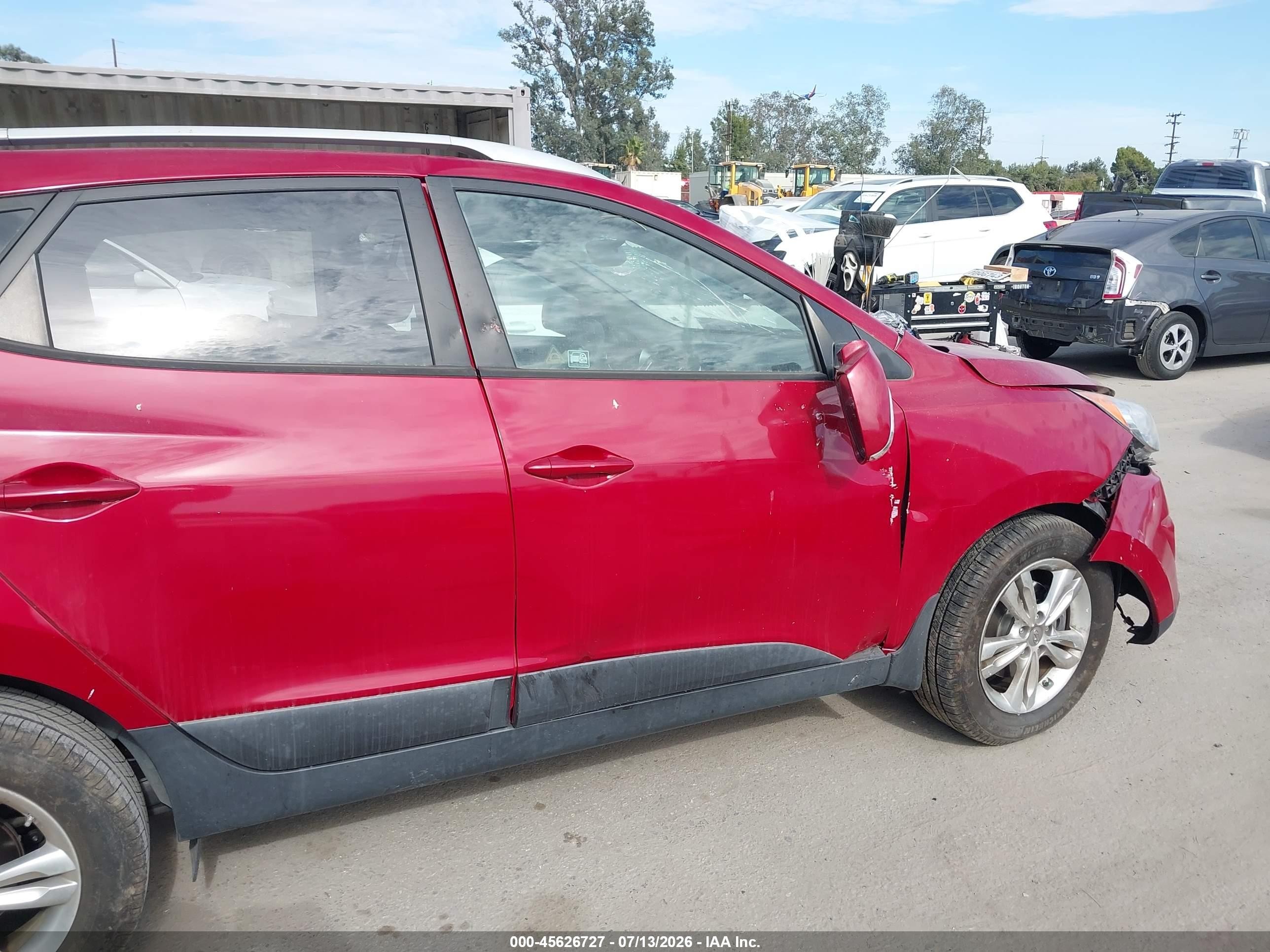2013 Hyundai Tucson Gls Красный vin: KM8JU3AC5DU766058
