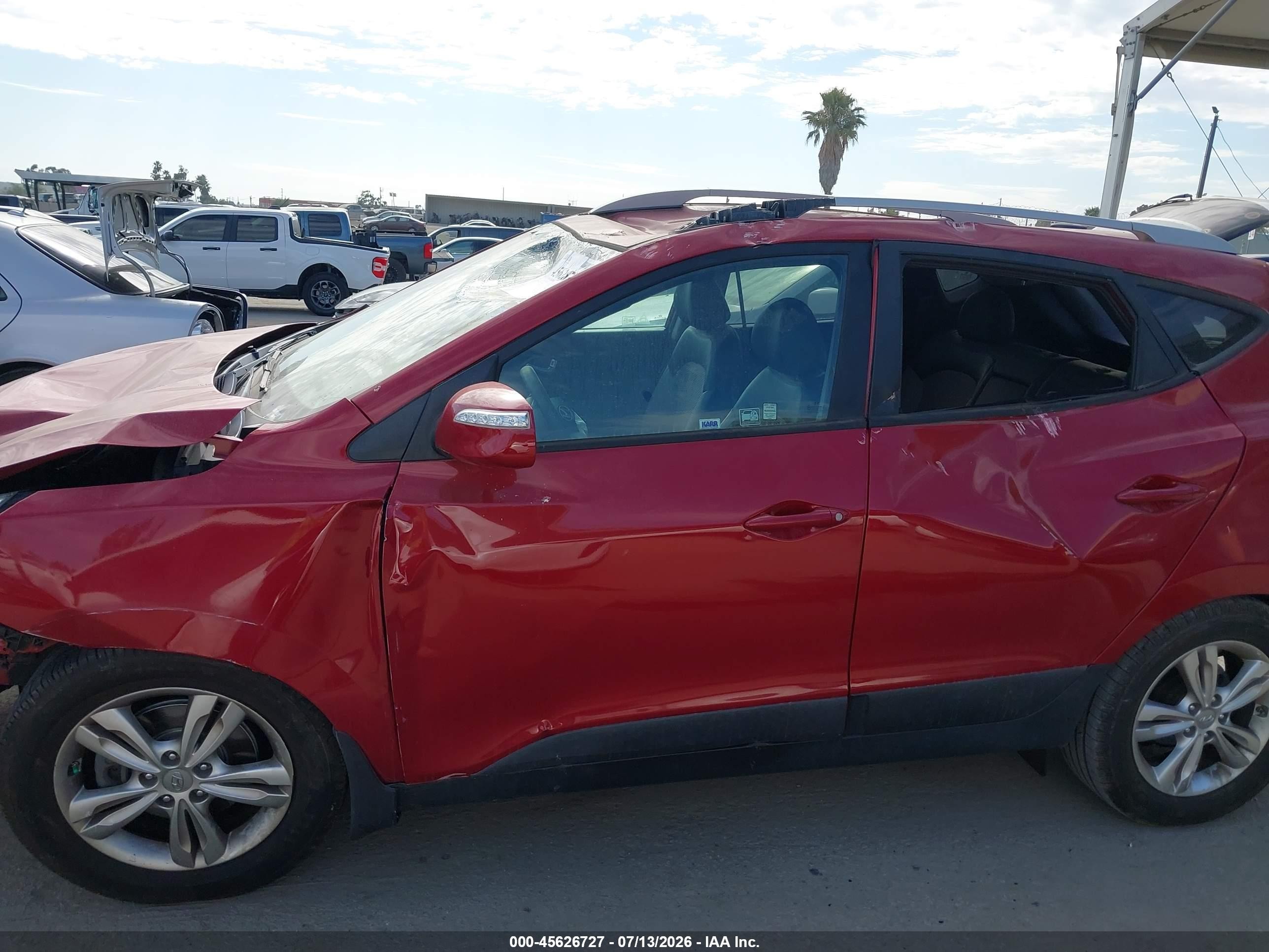 2013 Hyundai Tucson Gls Красный vin: KM8JU3AC5DU766058