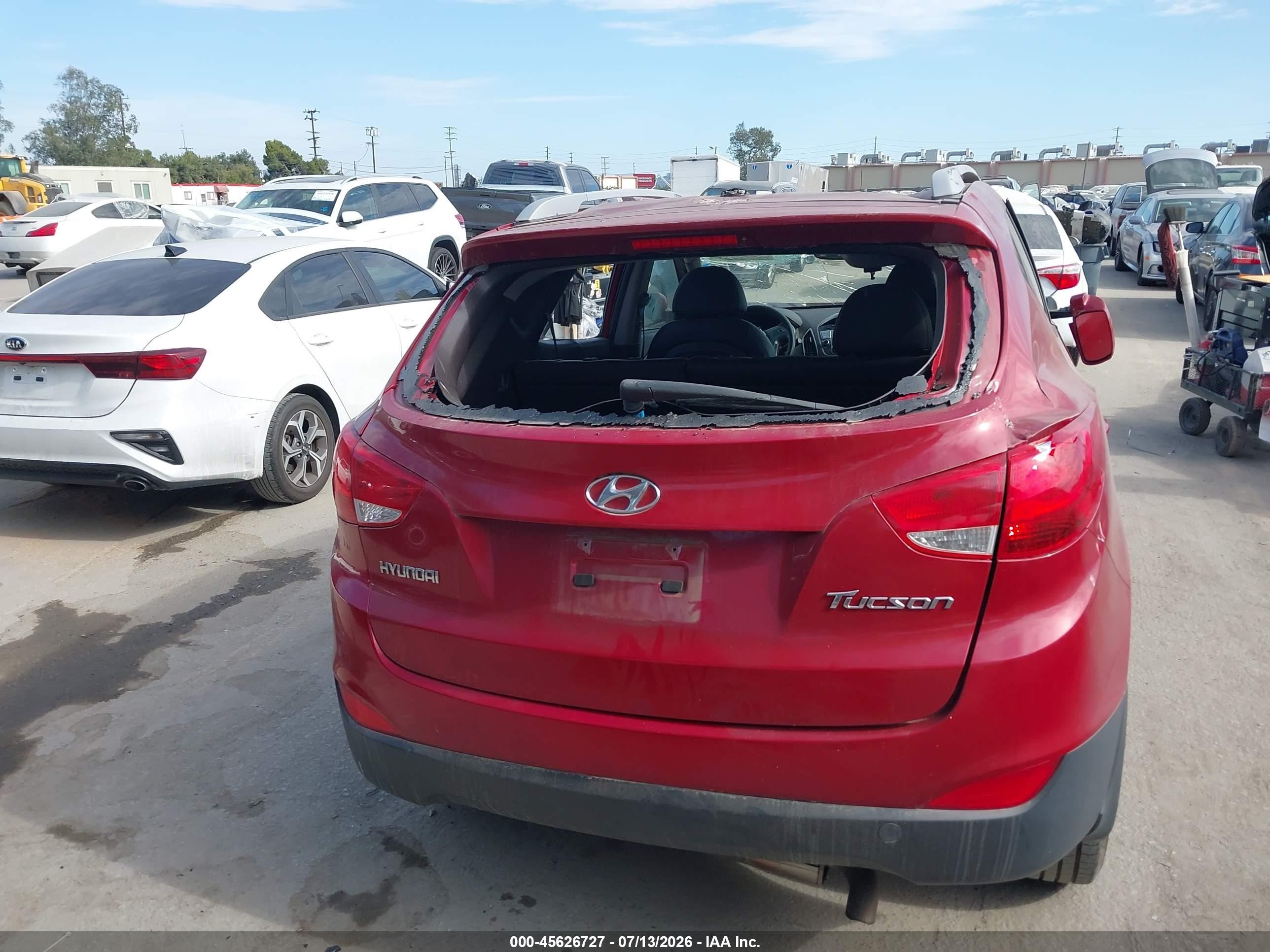 2013 Hyundai Tucson Gls Красный vin: KM8JU3AC5DU766058