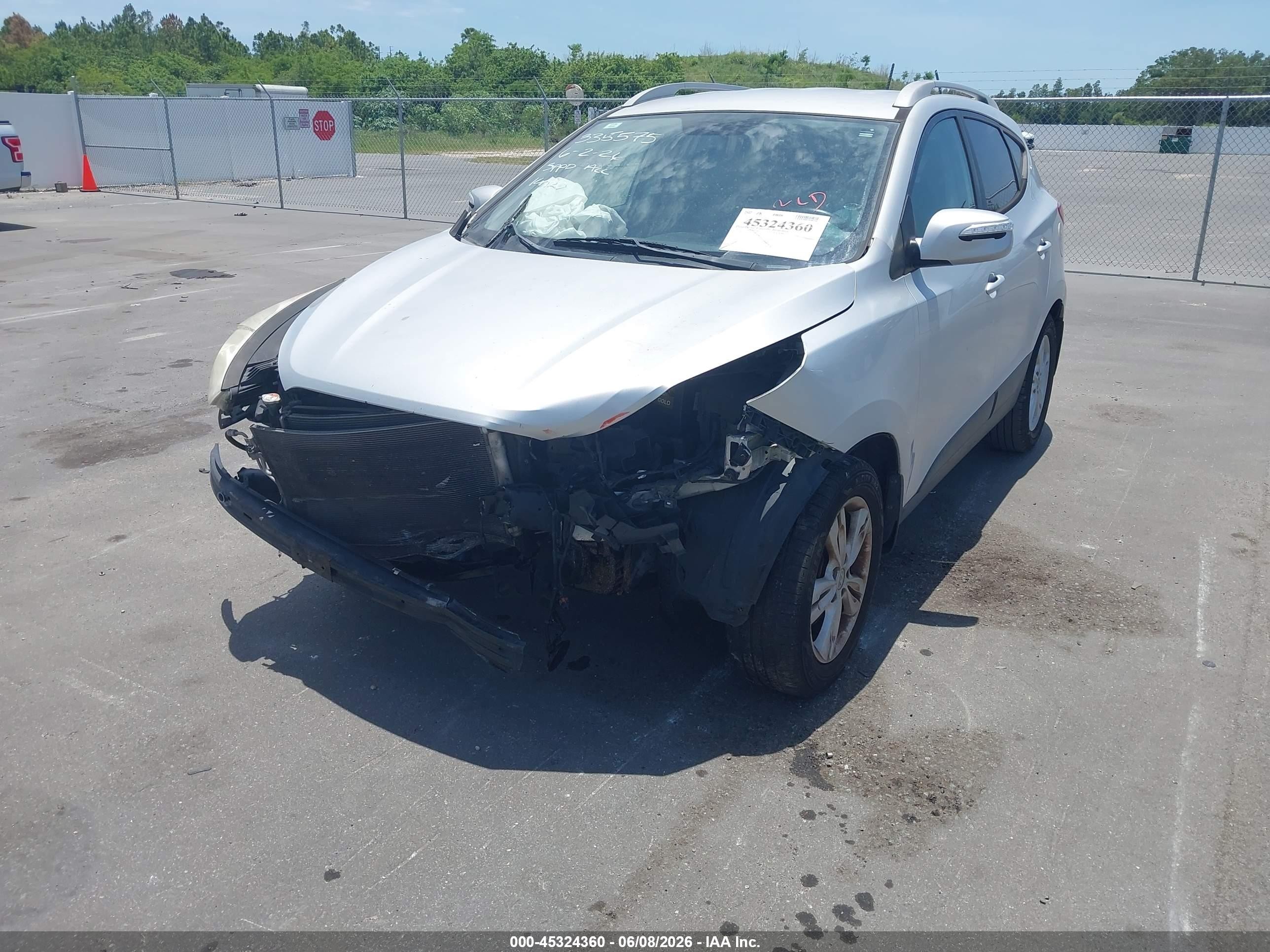 2013 Hyundai Tucson Gls Silver vin: KM8JU3AC5DU770417