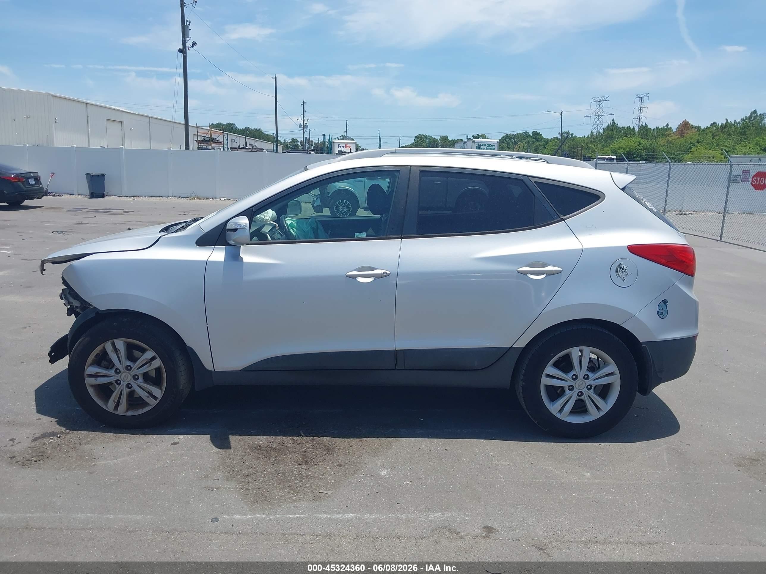 2013 Hyundai Tucson Gls Silver vin: KM8JU3AC5DU770417