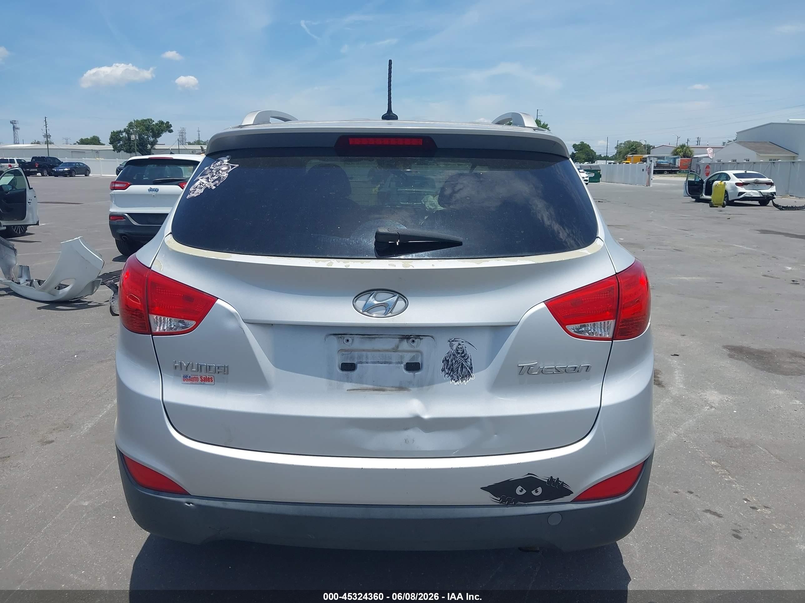 2013 Hyundai Tucson Gls Silver vin: KM8JU3AC5DU770417