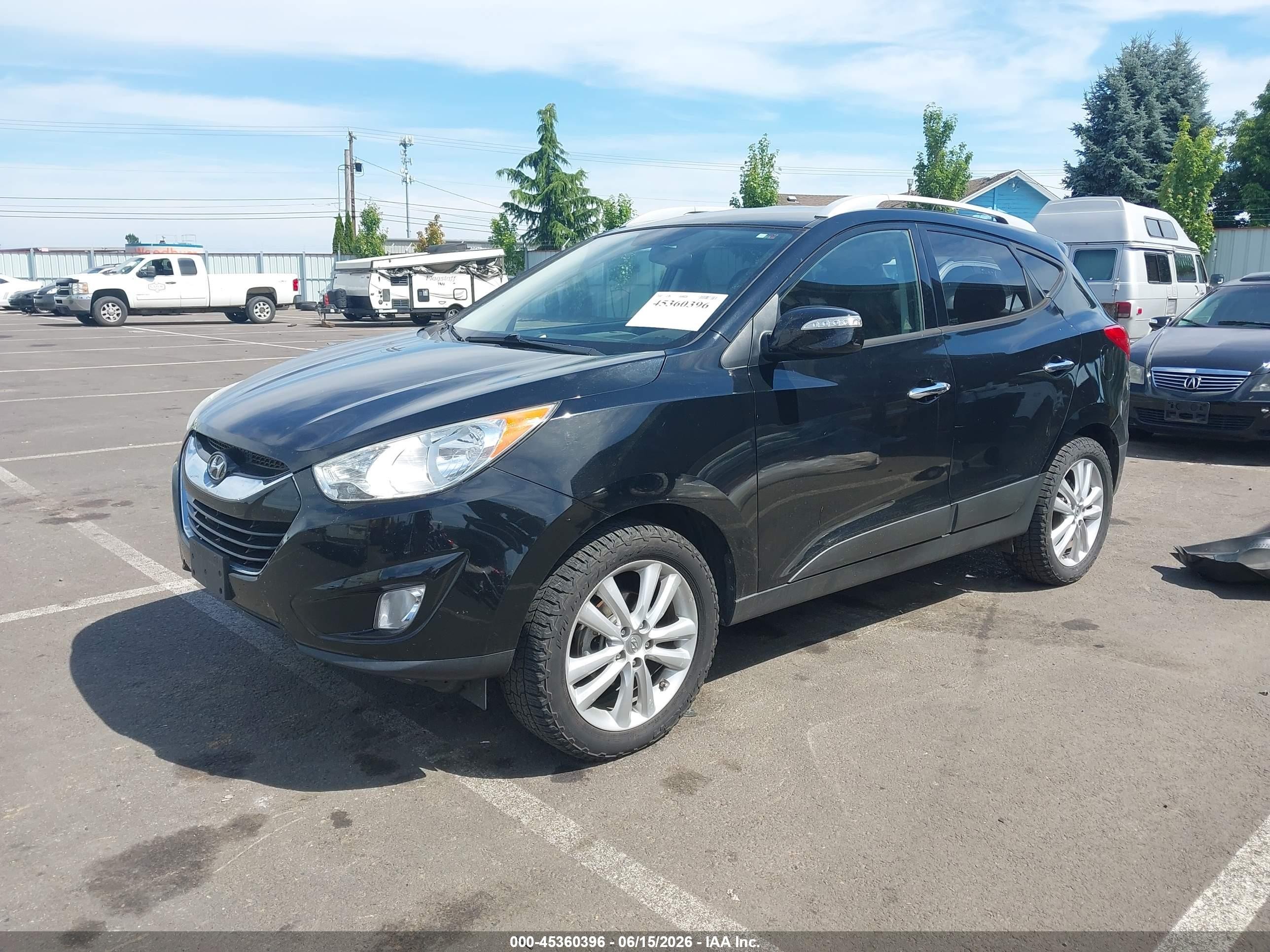 2010 Hyundai Tucson Limited Black vin: KM8JU3AC6AU041712