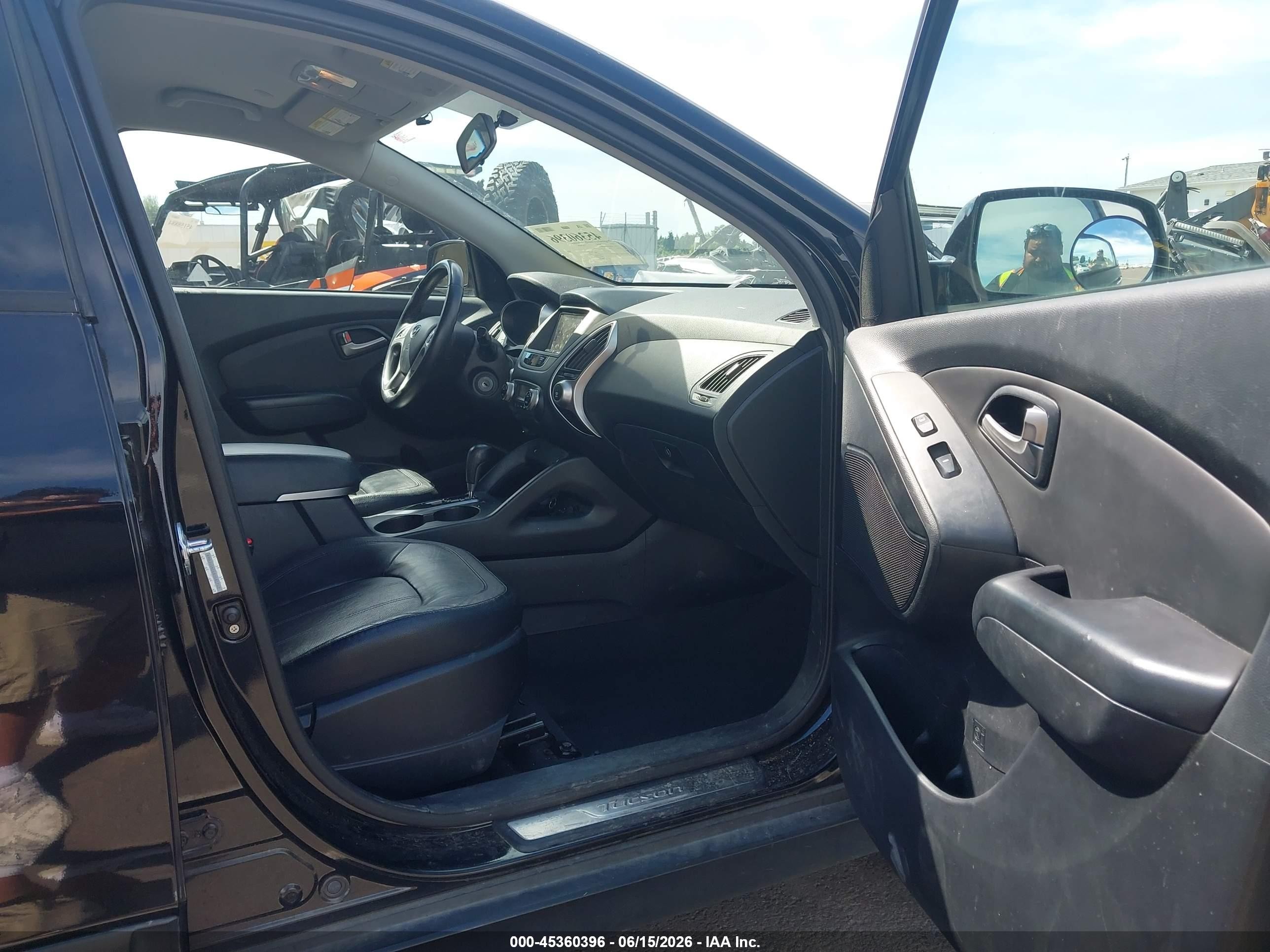 2010 Hyundai Tucson Limited Black vin: KM8JU3AC6AU041712